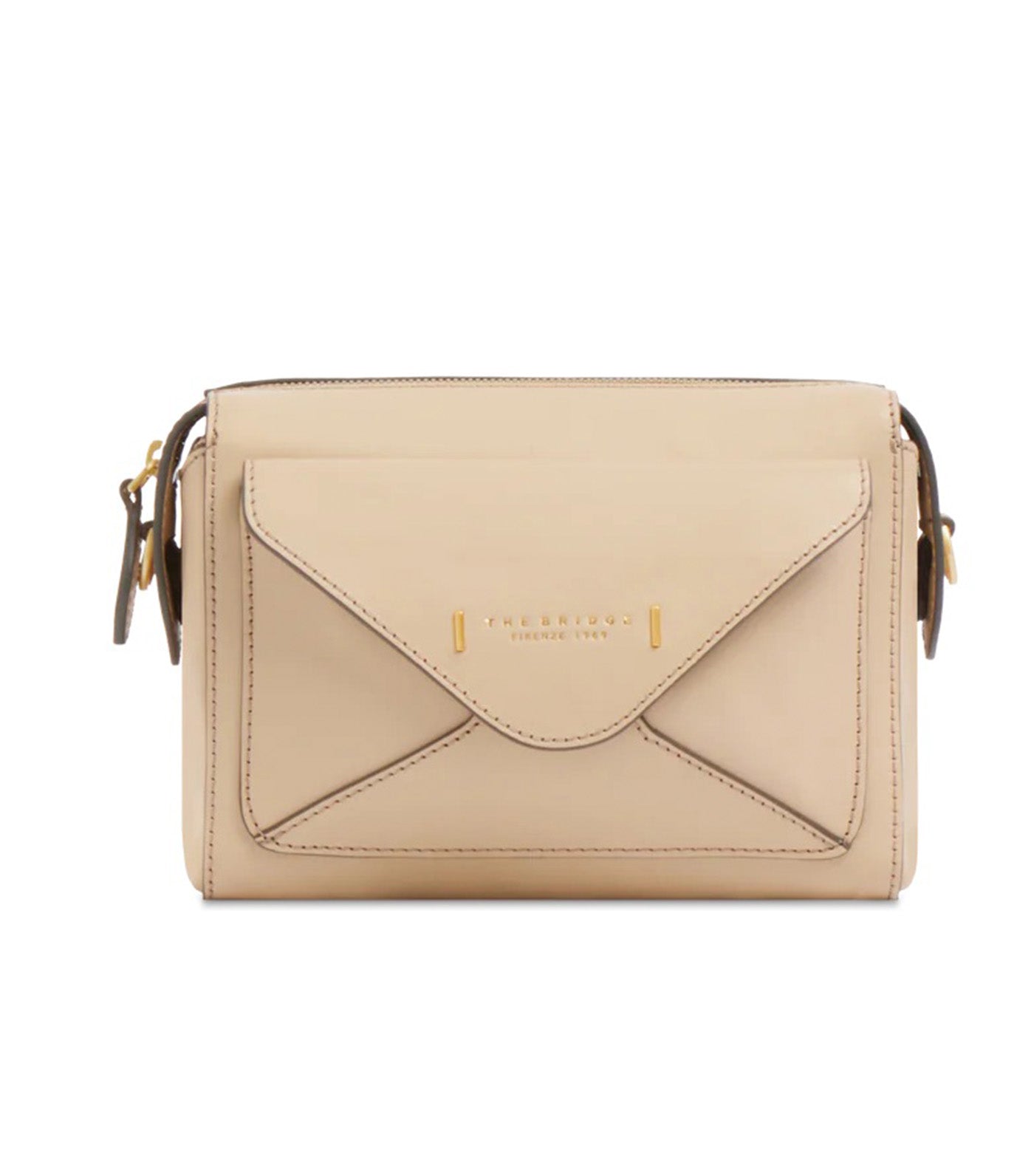 Frida Leather Crossbody Bag with Zip Closure