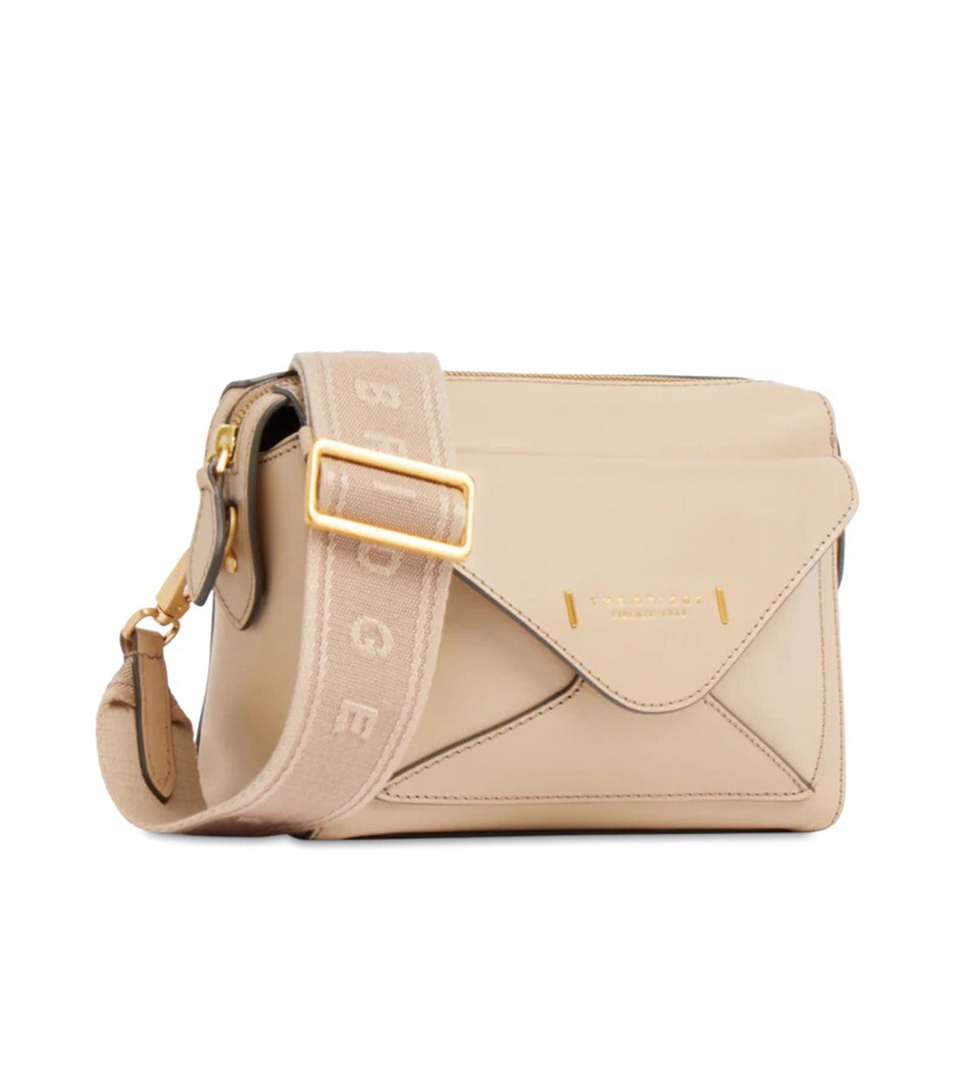 Frida Leather Crossbody Bag with Zip Closure