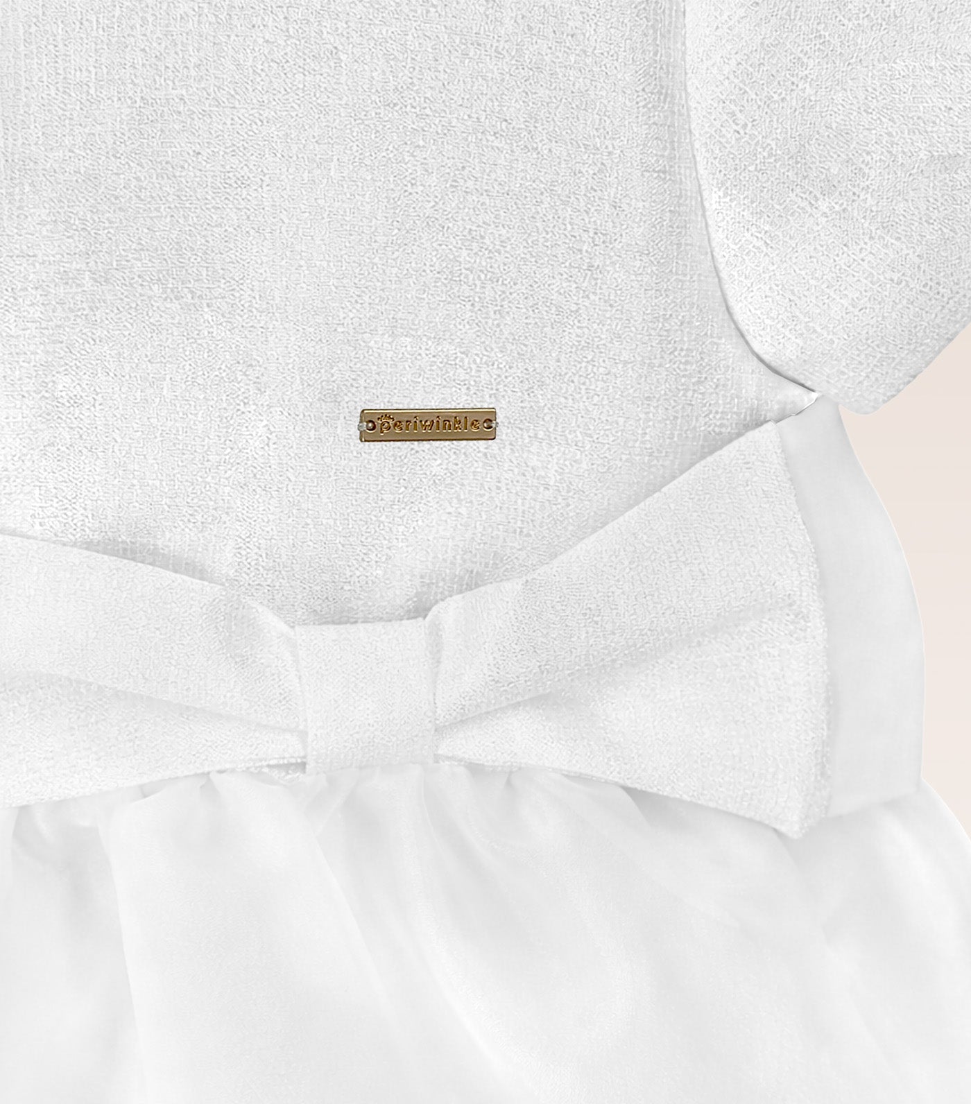 Riley Girls Party Dress White