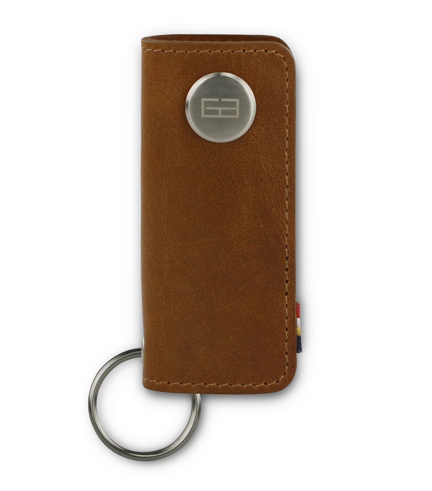 Garzini Lusso Key Holder Brushed Cognac