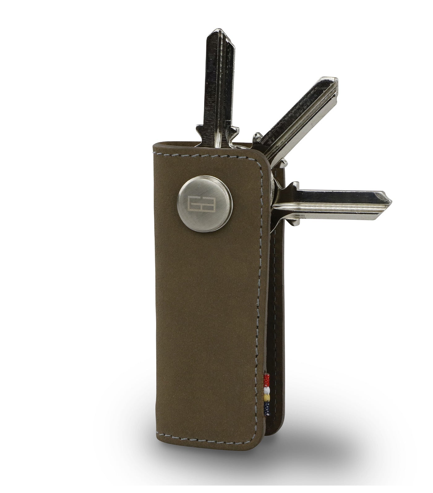 Garzini Lusso Key Holder Olive Green