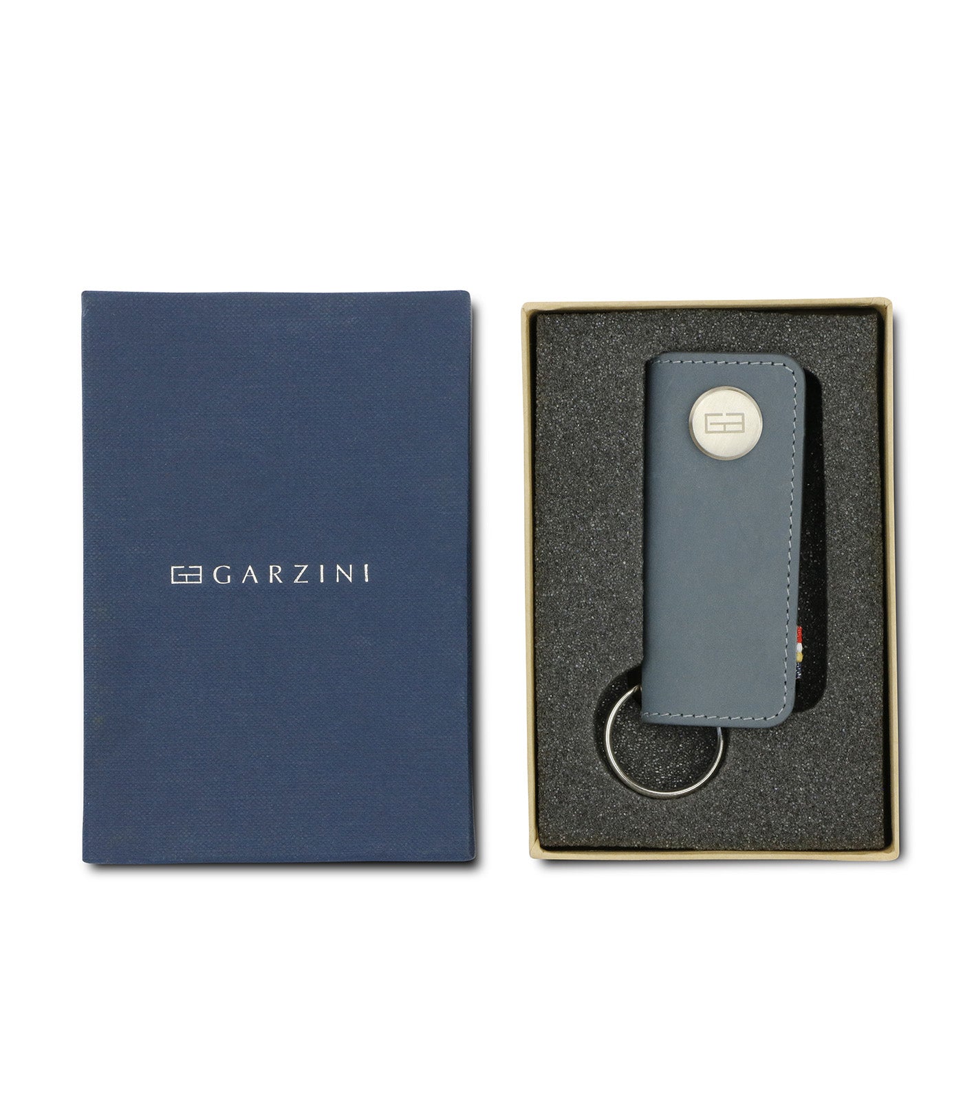 Garzini Lusso Key Holder Sapphire Blue
