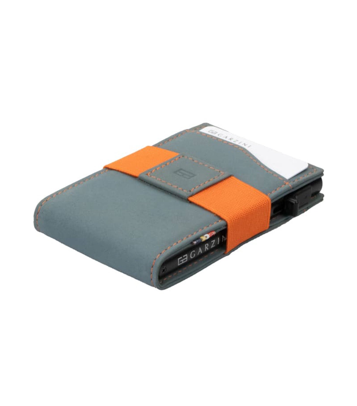 Garzini Metal Card Holder Slim - ID Window Blue Orange/Multi