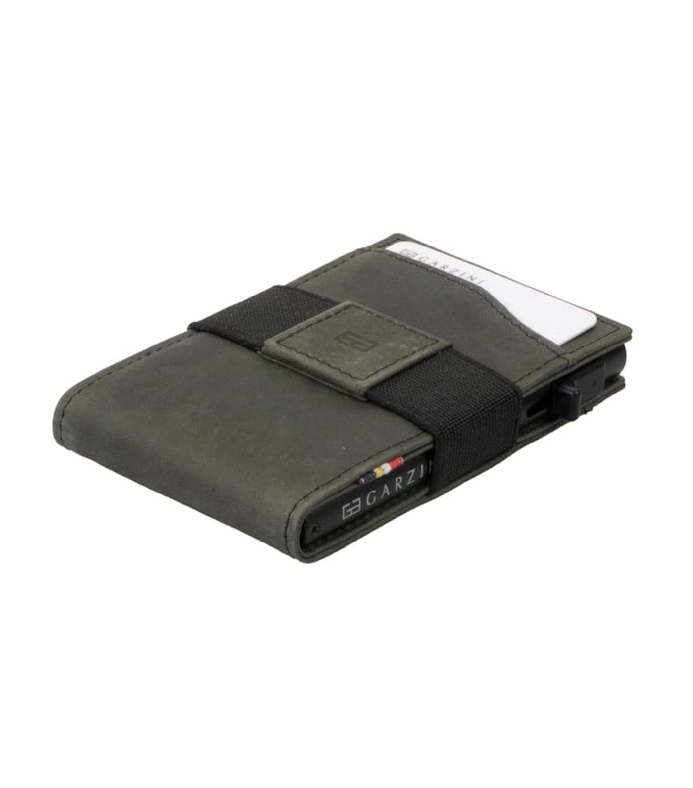 Garzini Metal Card Holder Slim - ID Window Brushed Black