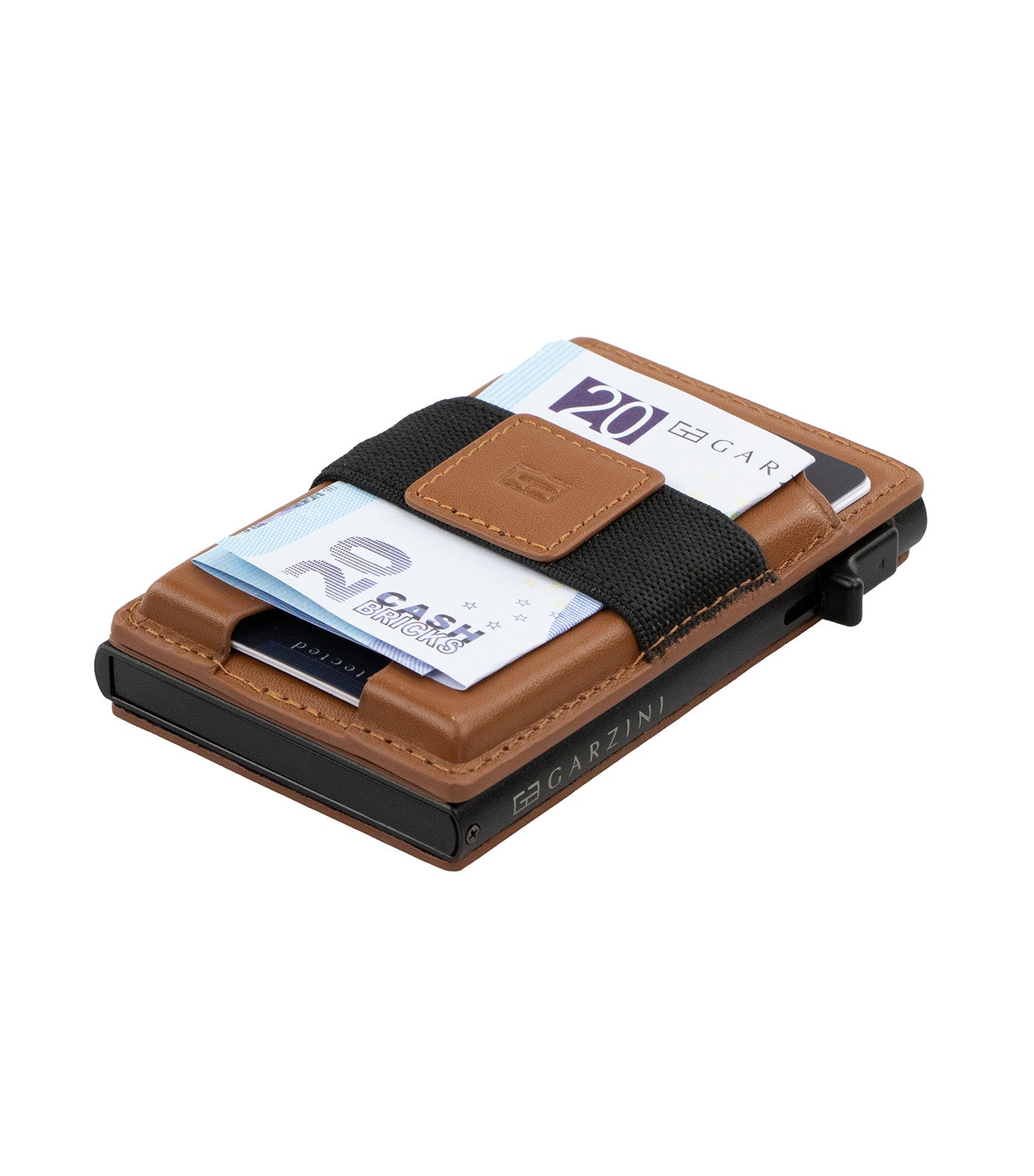 Garzini Magsafe Metal Wallet Brown