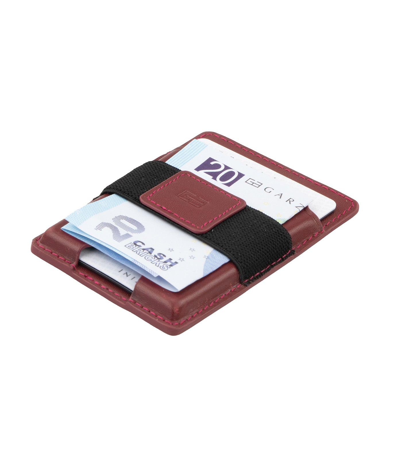 Garzini Magsafe Metal Wallet Burgundy
