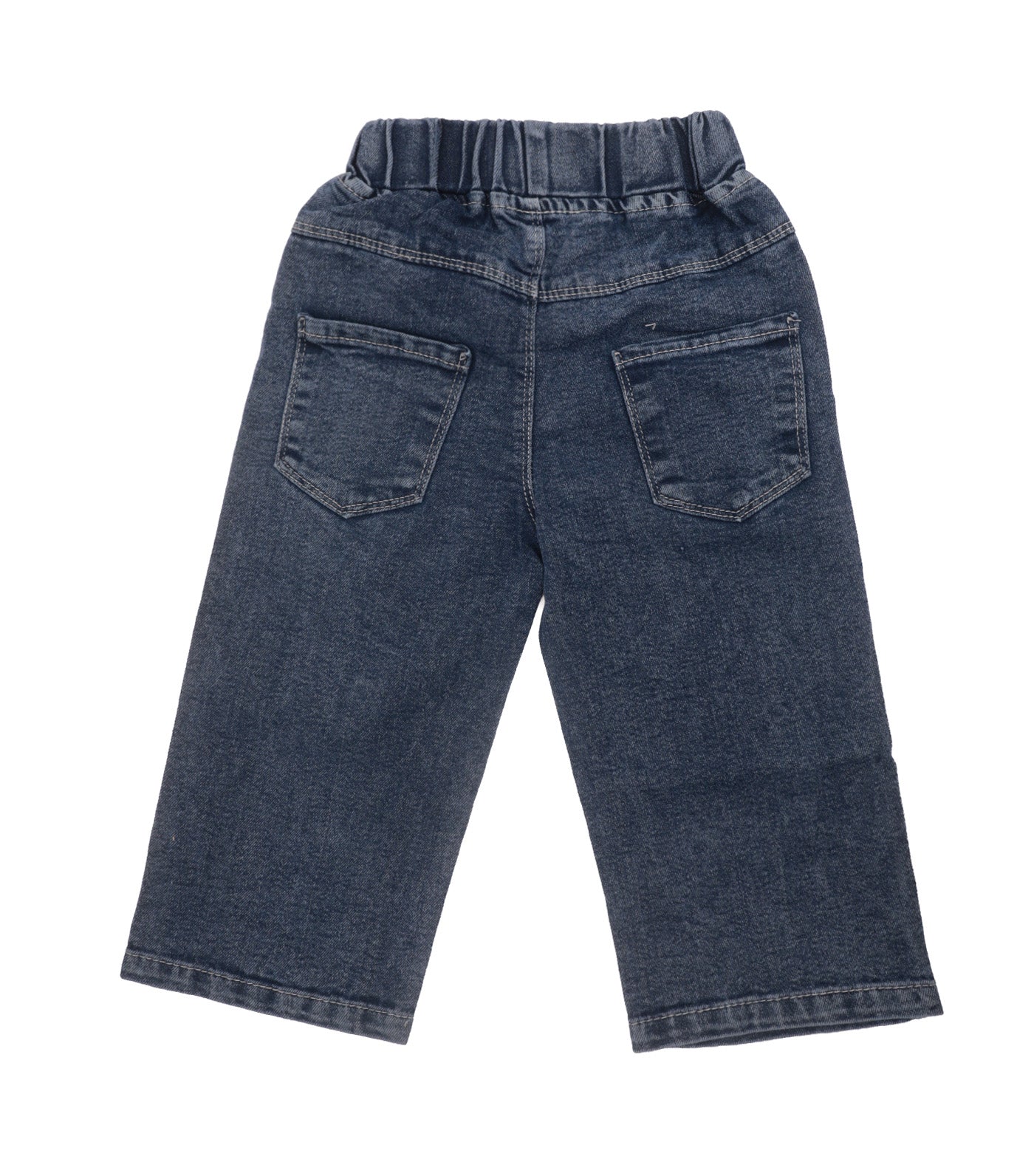 Ginny Denim Pants with Flower Blue