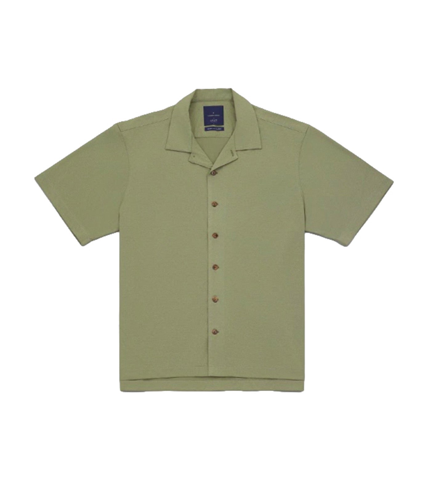 Motoji Cuban Short Sleeves Shirt Commander Green