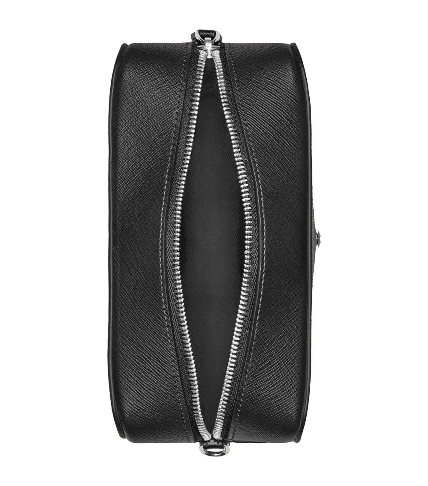 Small Toiletry Clutch in Sartorial Leather Black