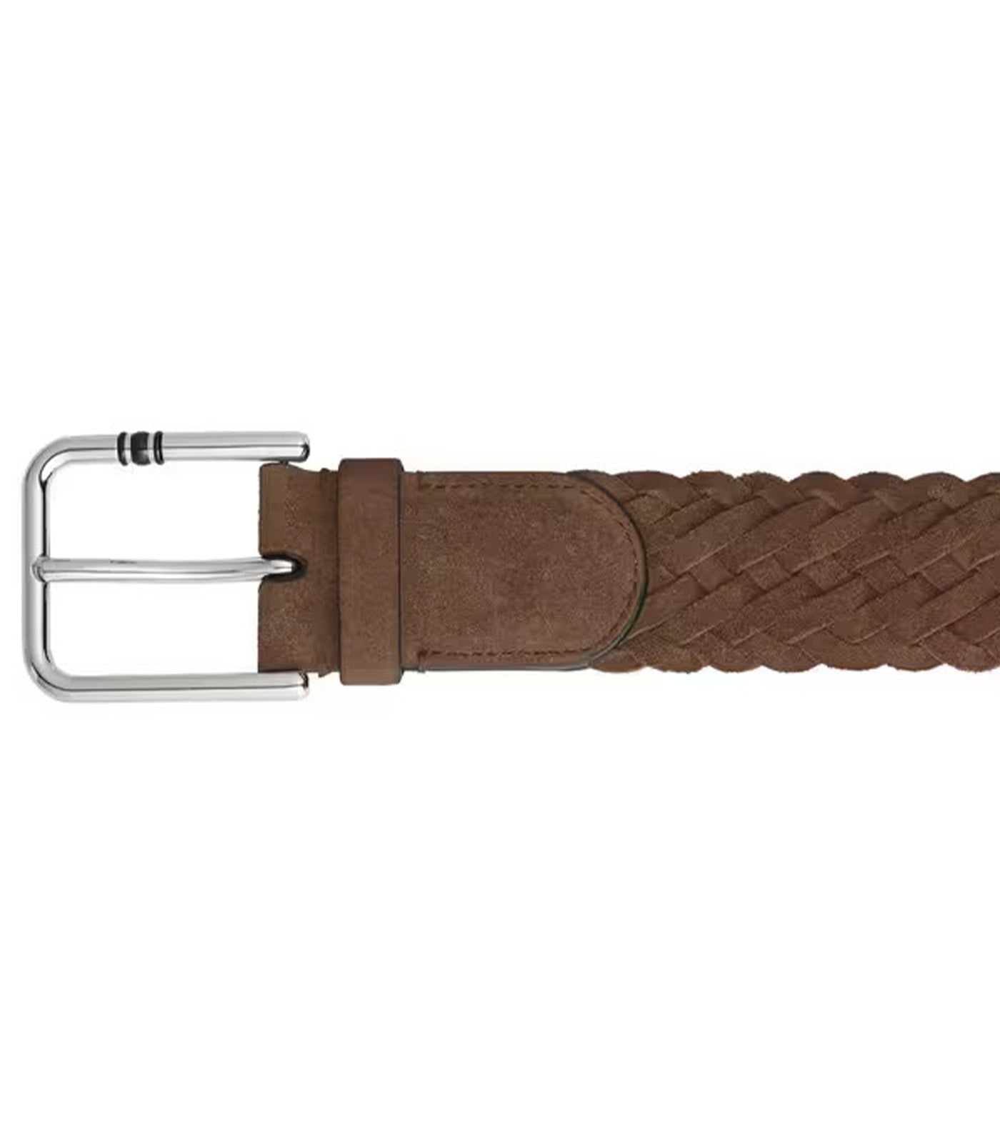 Meisterstück Suede 35mm Square Buckle Belt Brown