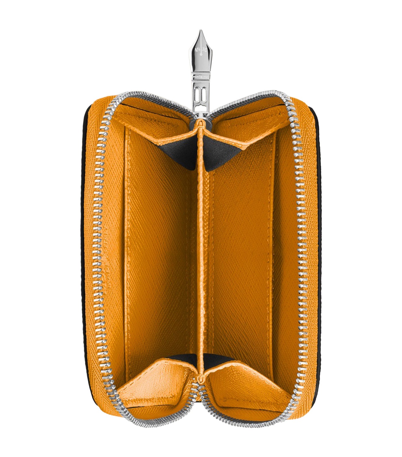 Sartorial Mini Wallet 2cc with Zip Yellow