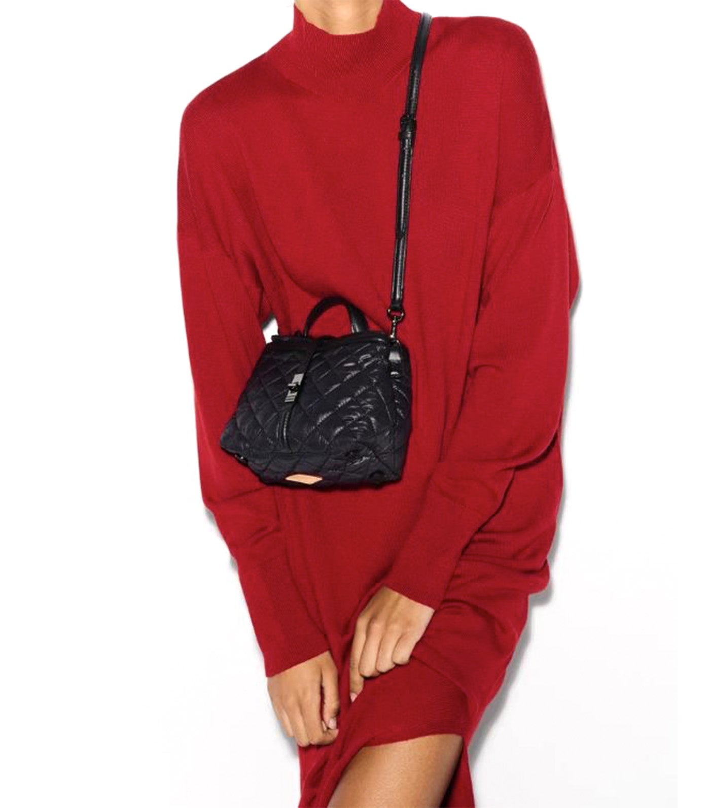 Mini Astor Top Handle Black