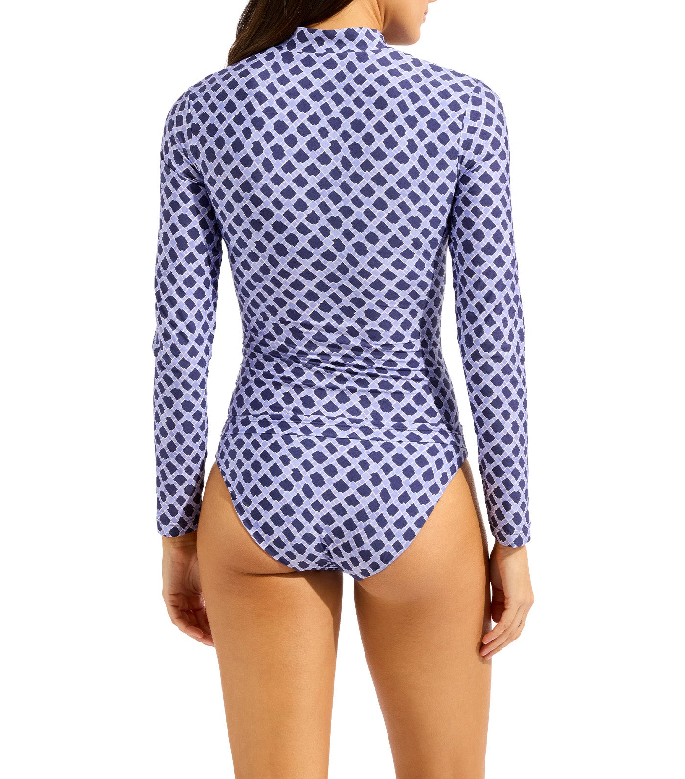 Marseille Long Sleeve Rashvest Blue Indigo