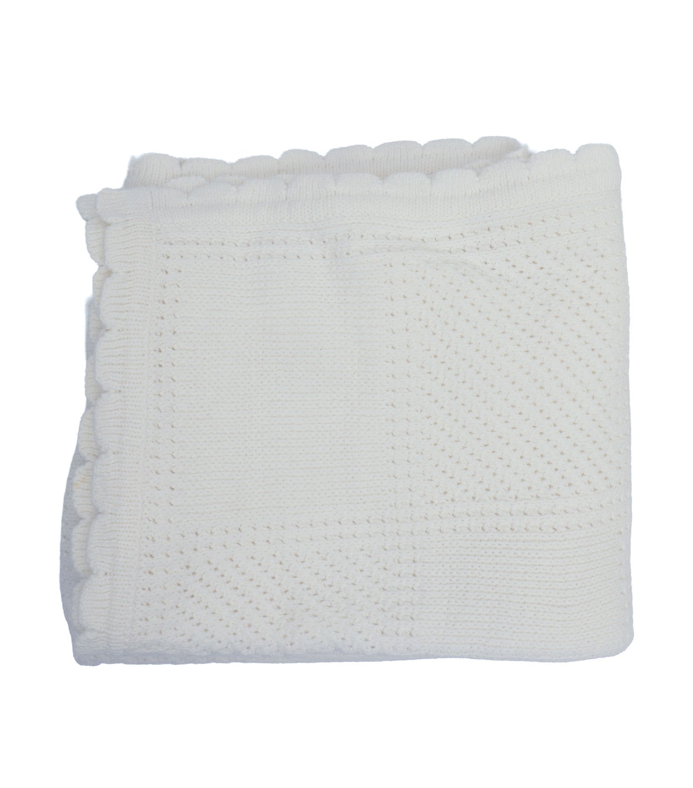 Knitted Blanket White