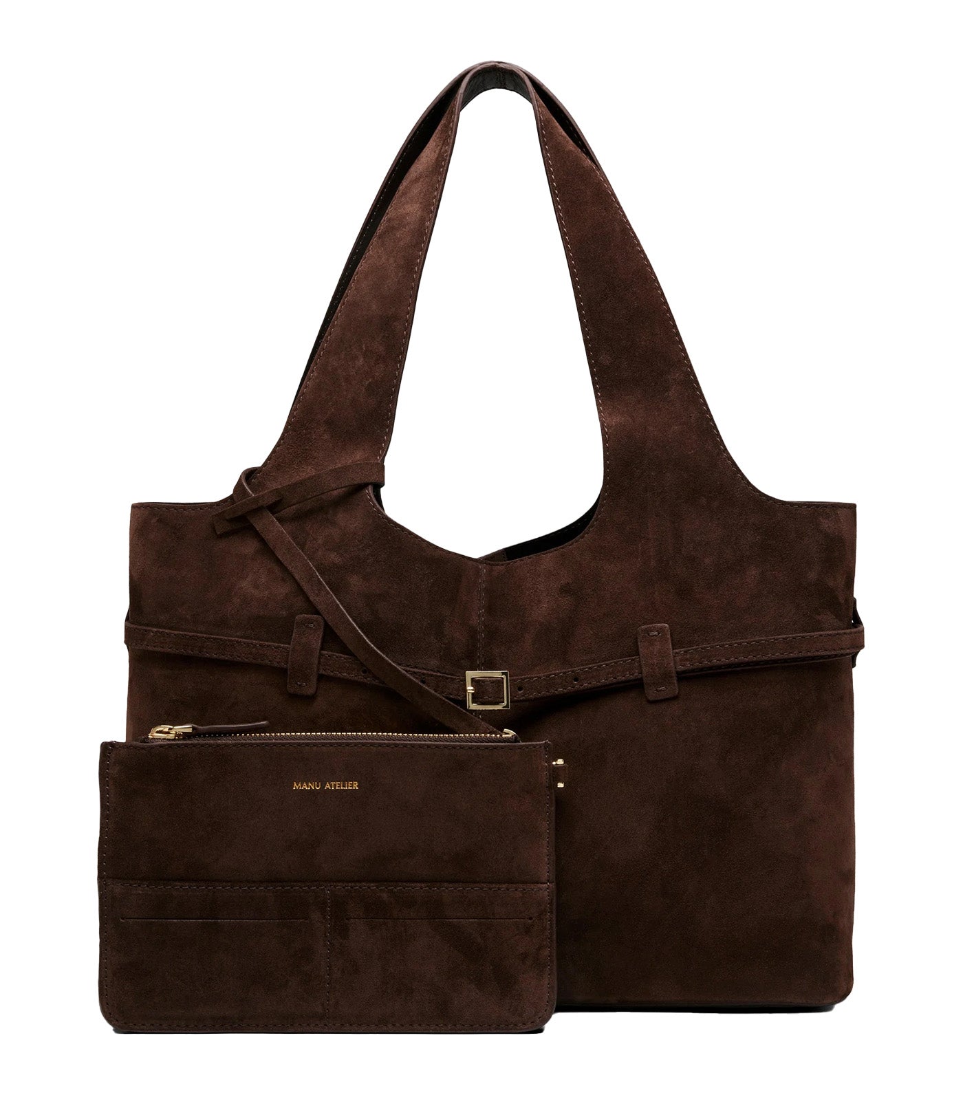 Cambon Cabas Deep Brown Suede