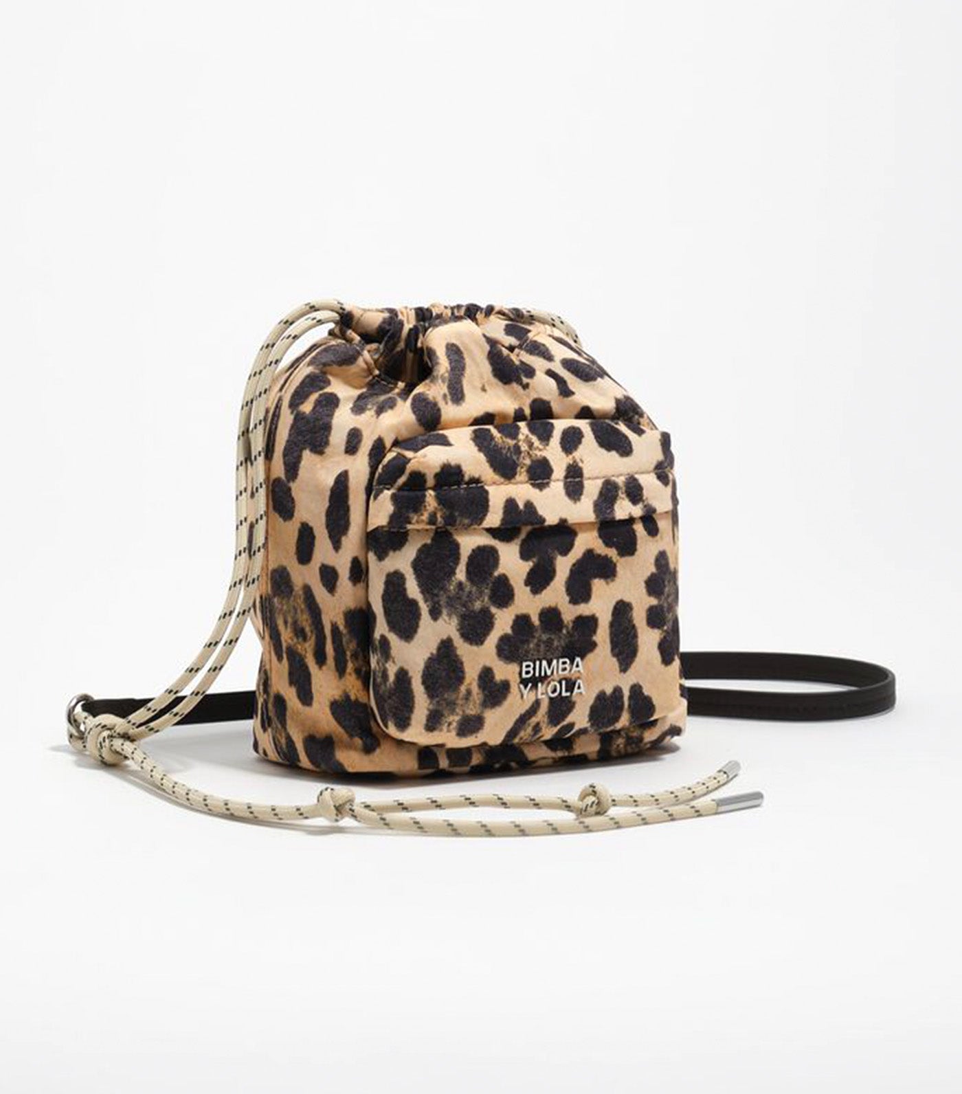 Nylon Mini Bag Natural Leopard