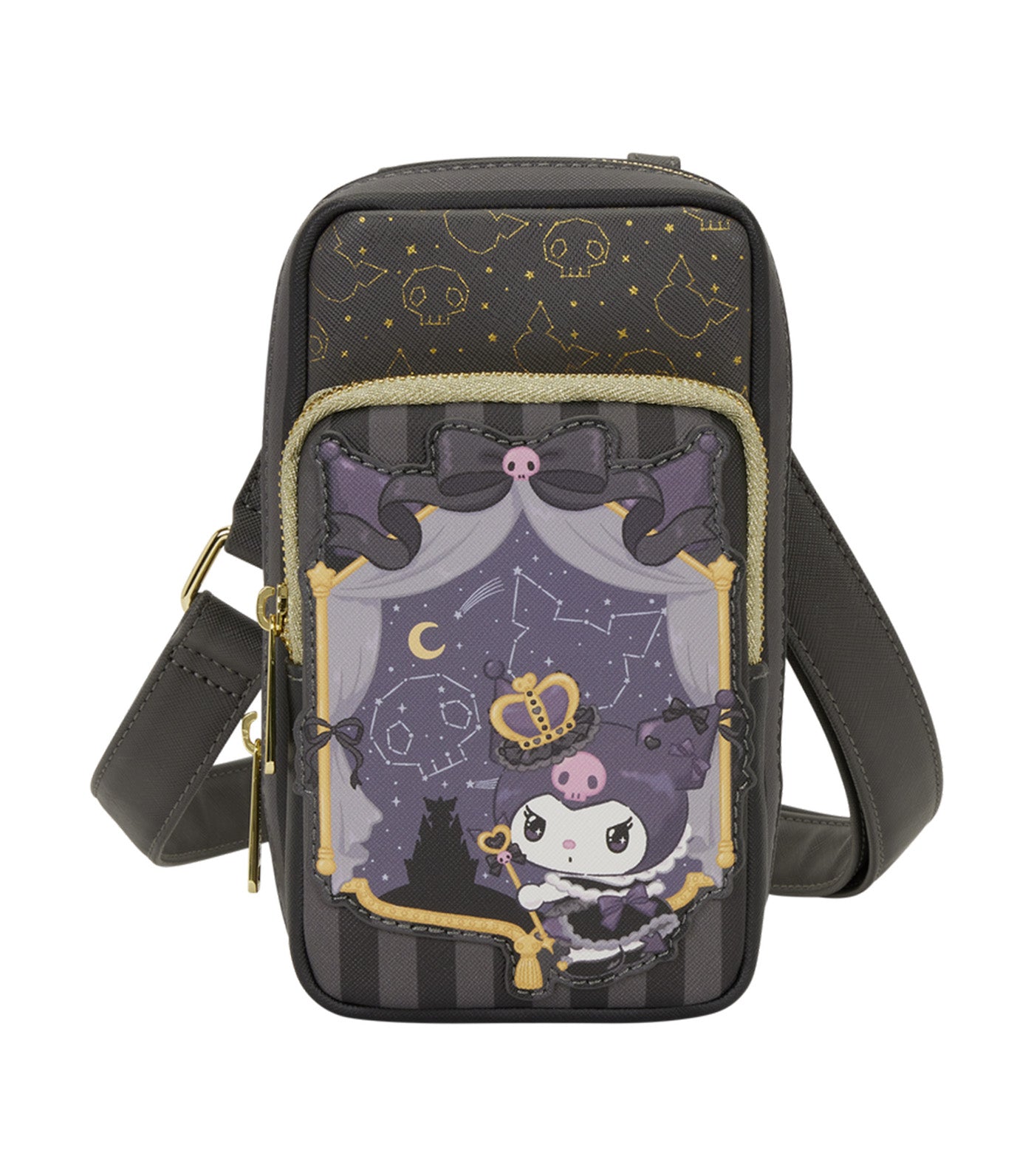 Sanrio Kuromi 20th Anniversary Cellphone Crossbody with Coin Bag