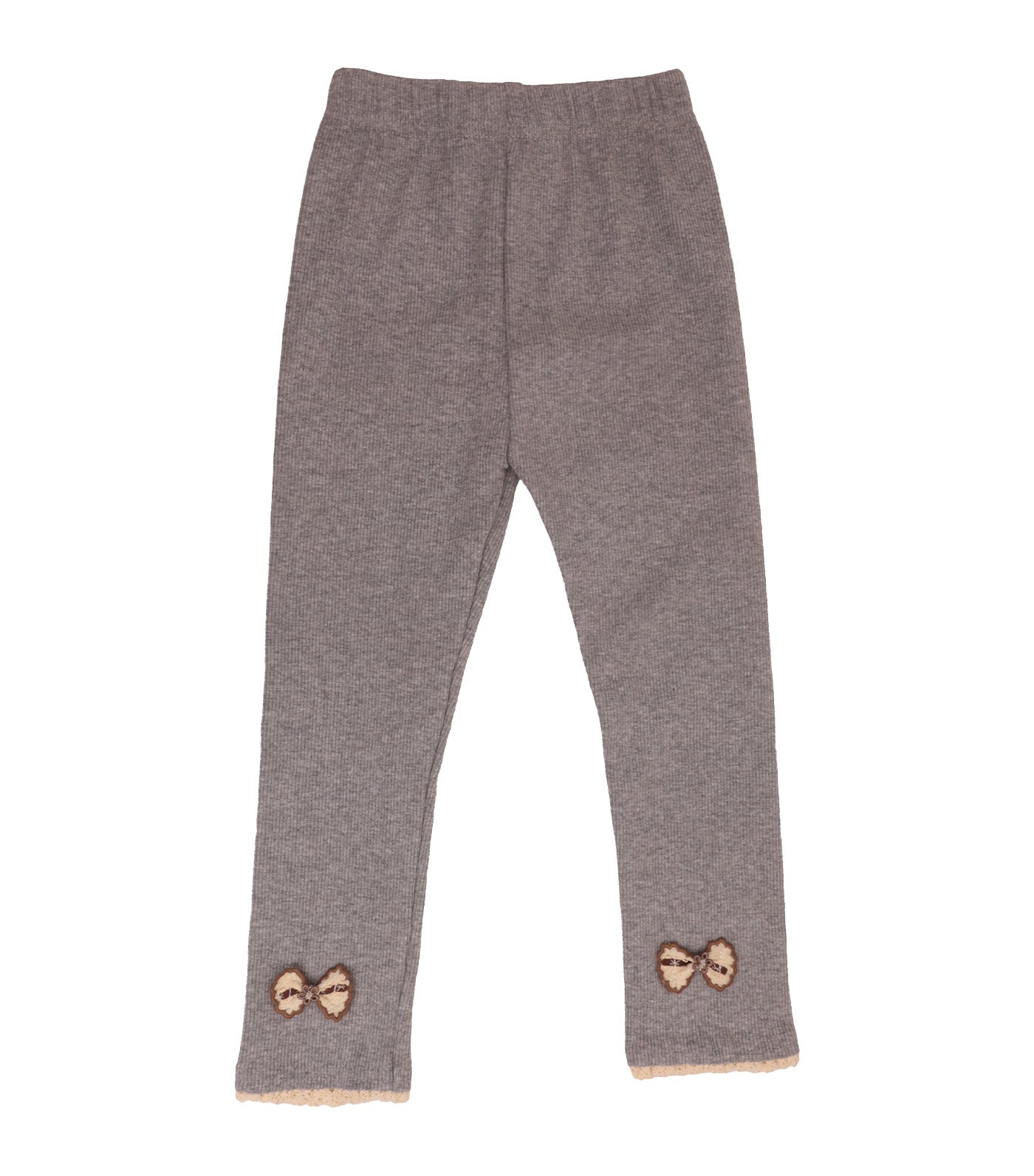 Genevieve Leggings with Ribbon Gray