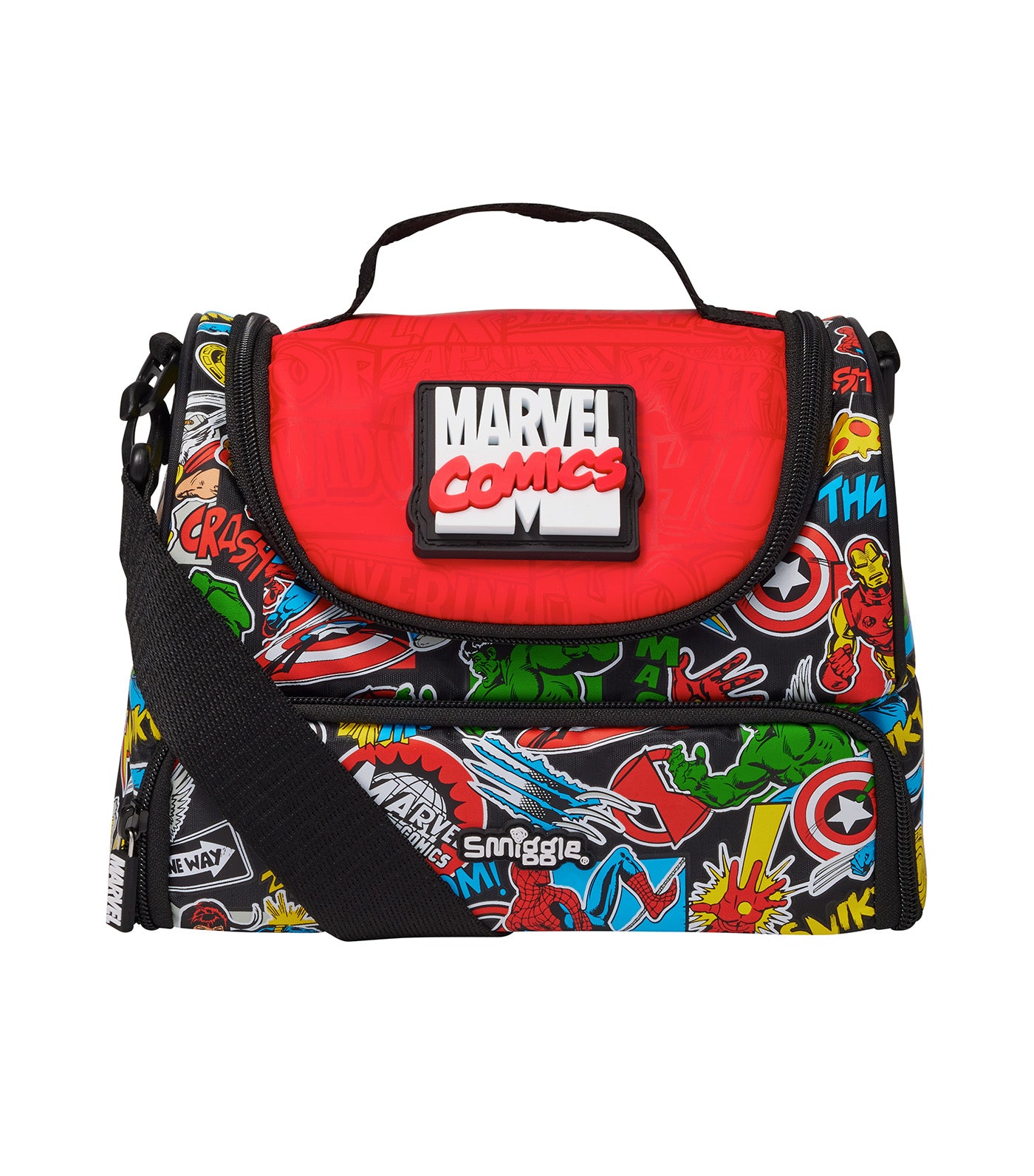 Marvel Double Compartment Lunchbox with Strap Large
