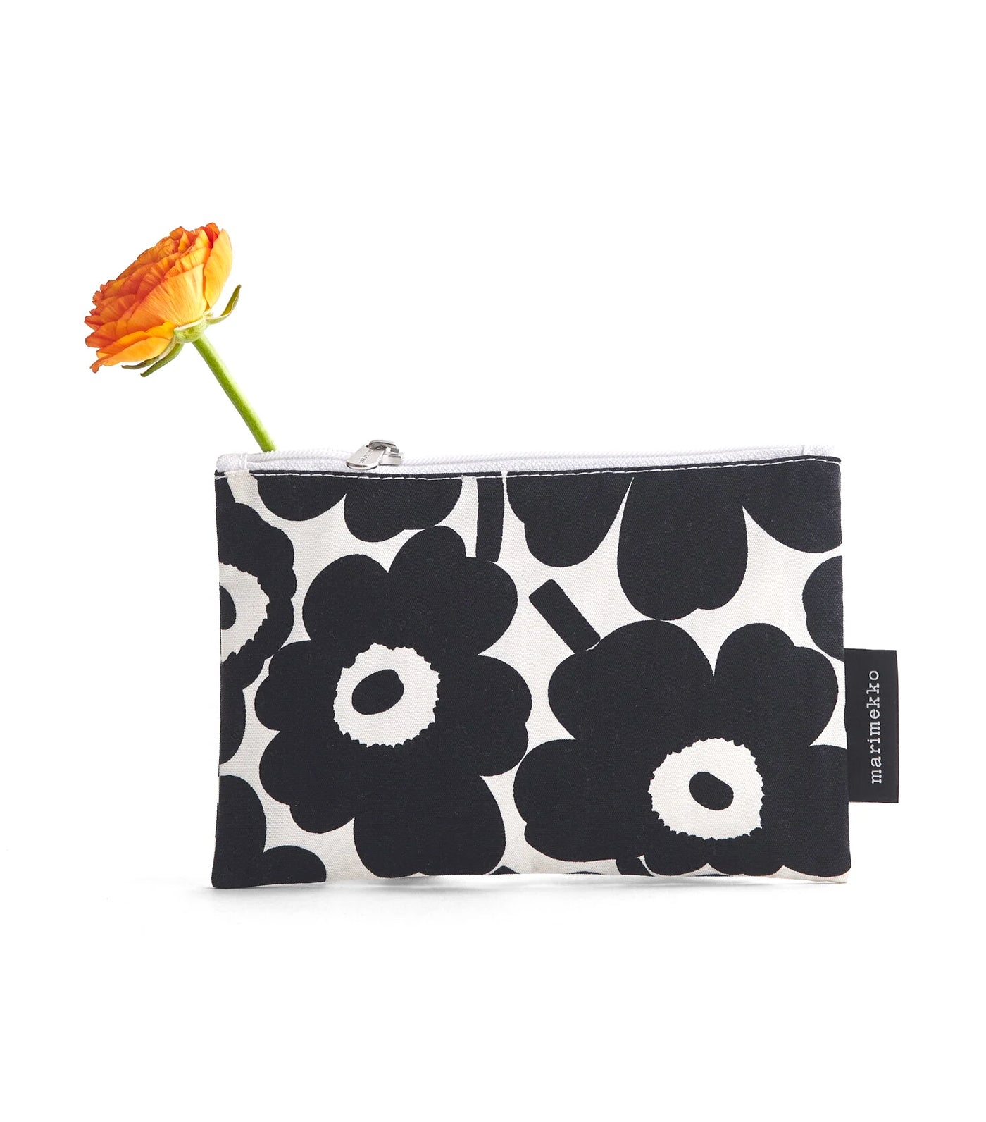 Kaika Mini Unikko Pouch Cotton/Dark Blue