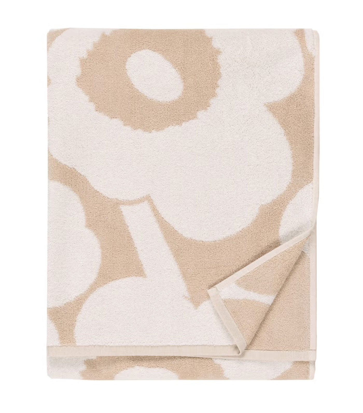Unikko Towels Beige/White
