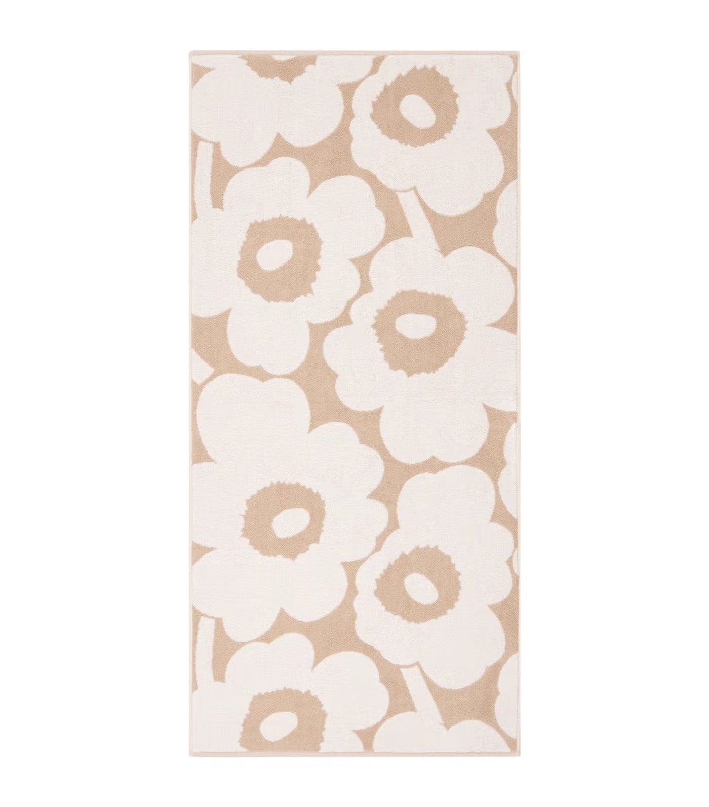 Unikko Towels Beige/White