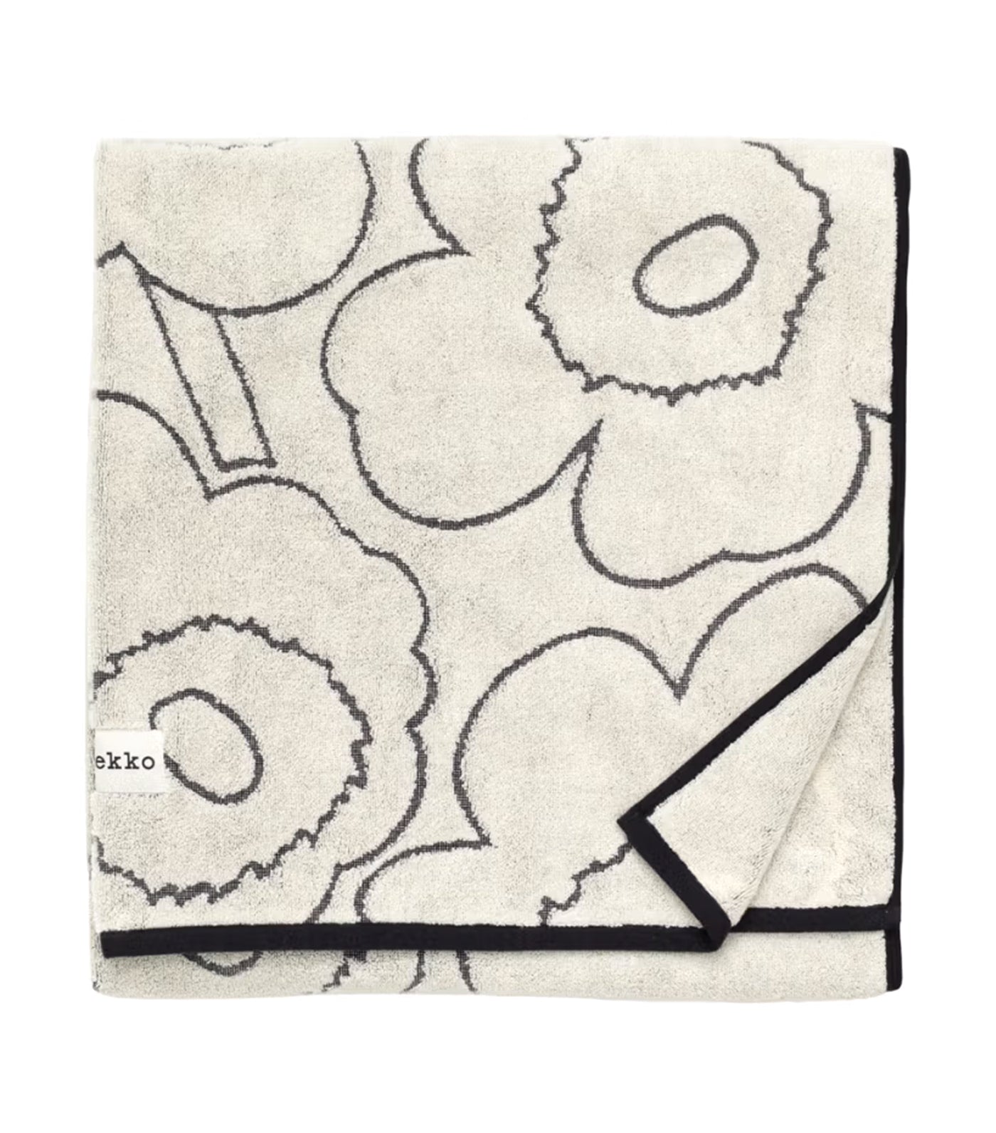 Piirto Unikko Towels Ivory/Black