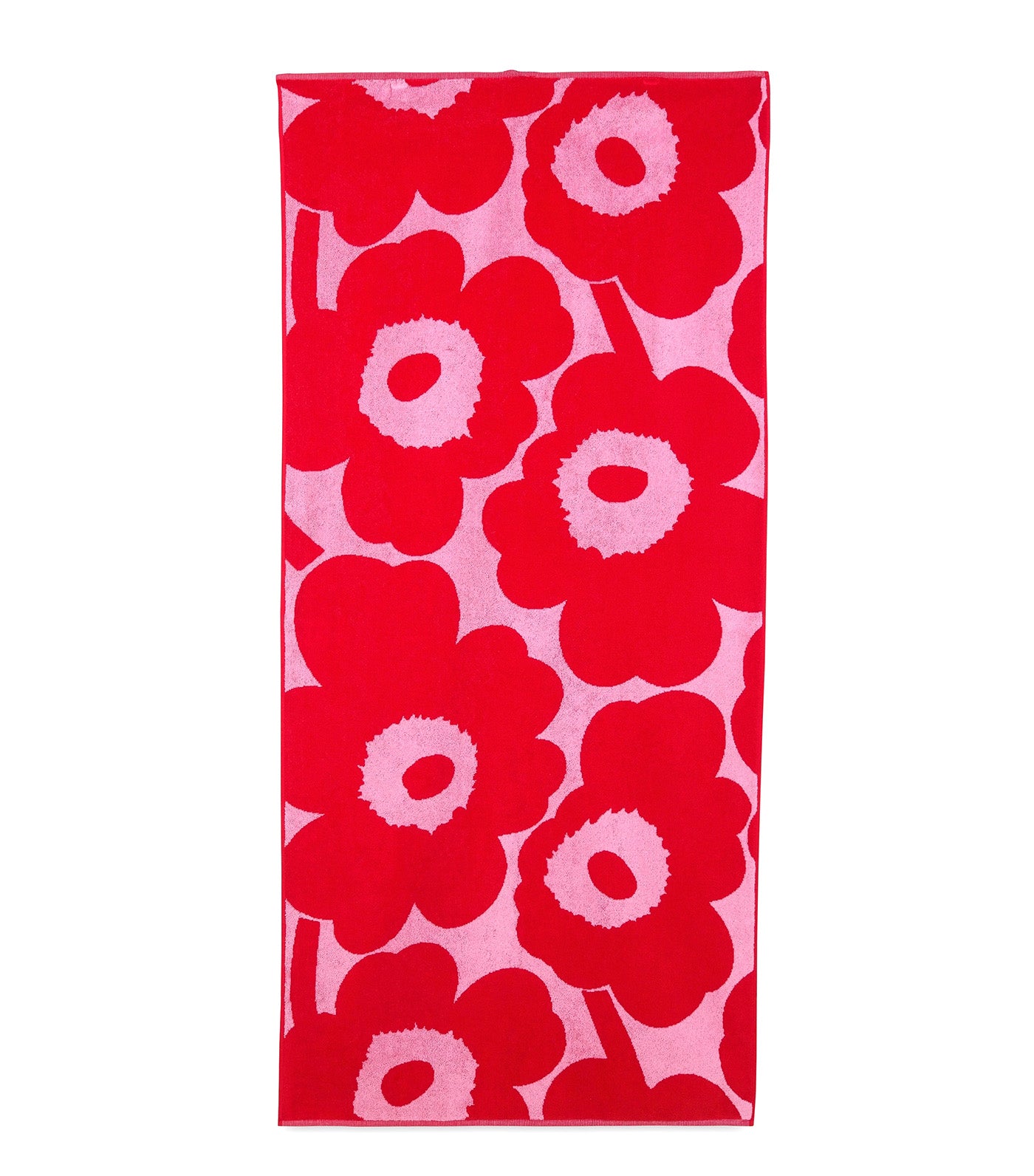 Unikko Towels Pink/Red