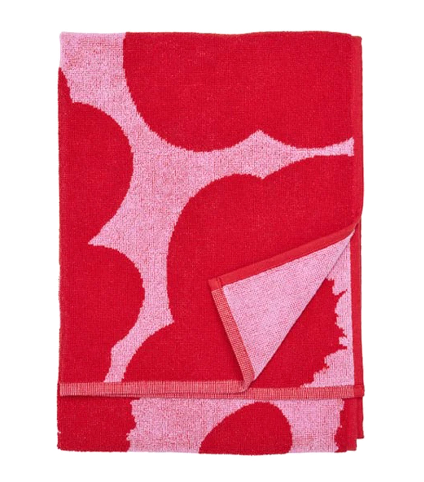 Unikko Towels Pink/Red