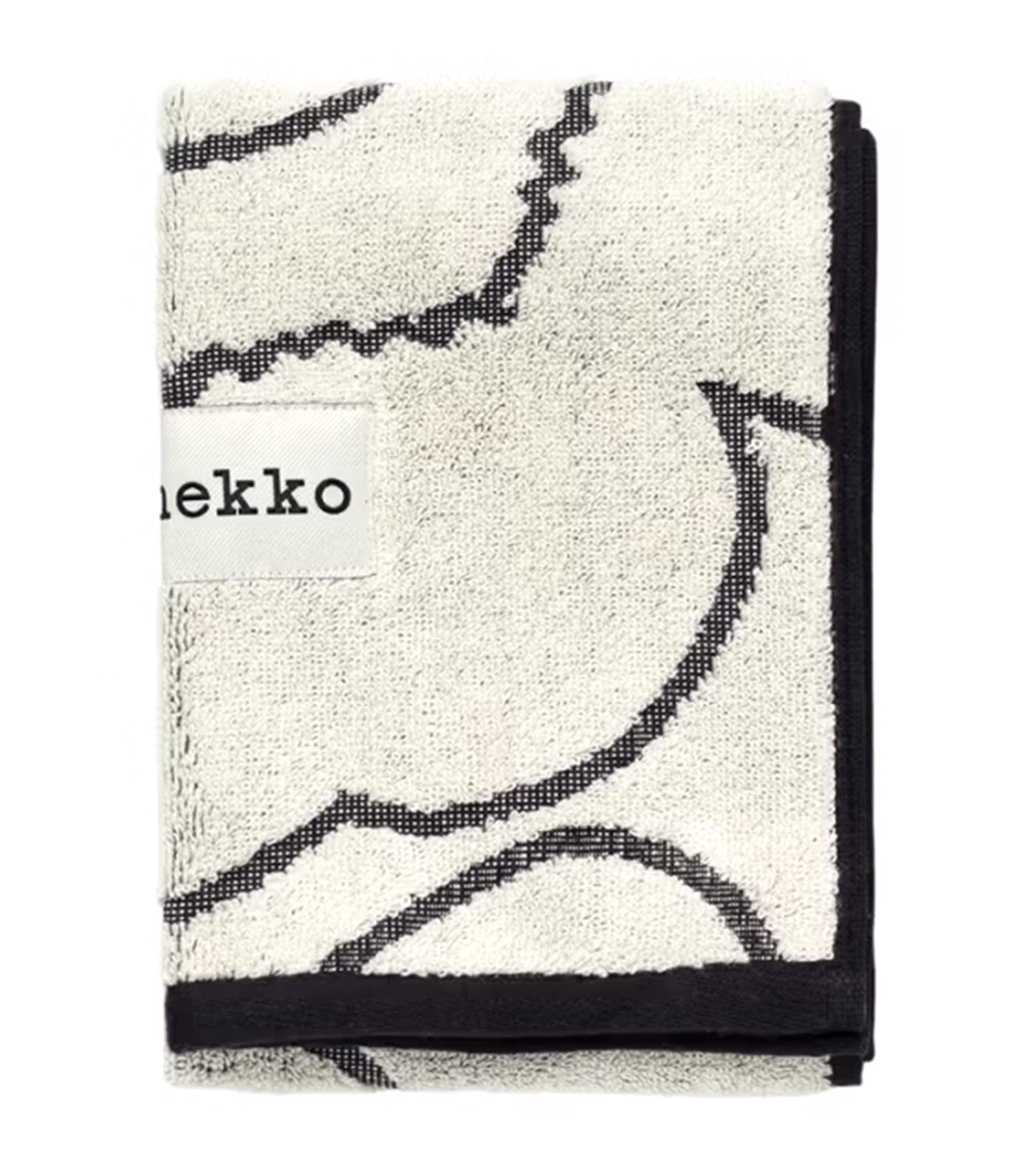 Piirto Unikko Towels Ivory/Black