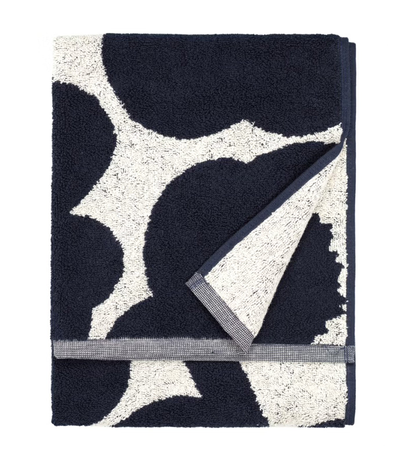 Unikko Towels Cotton/Dark Blue
