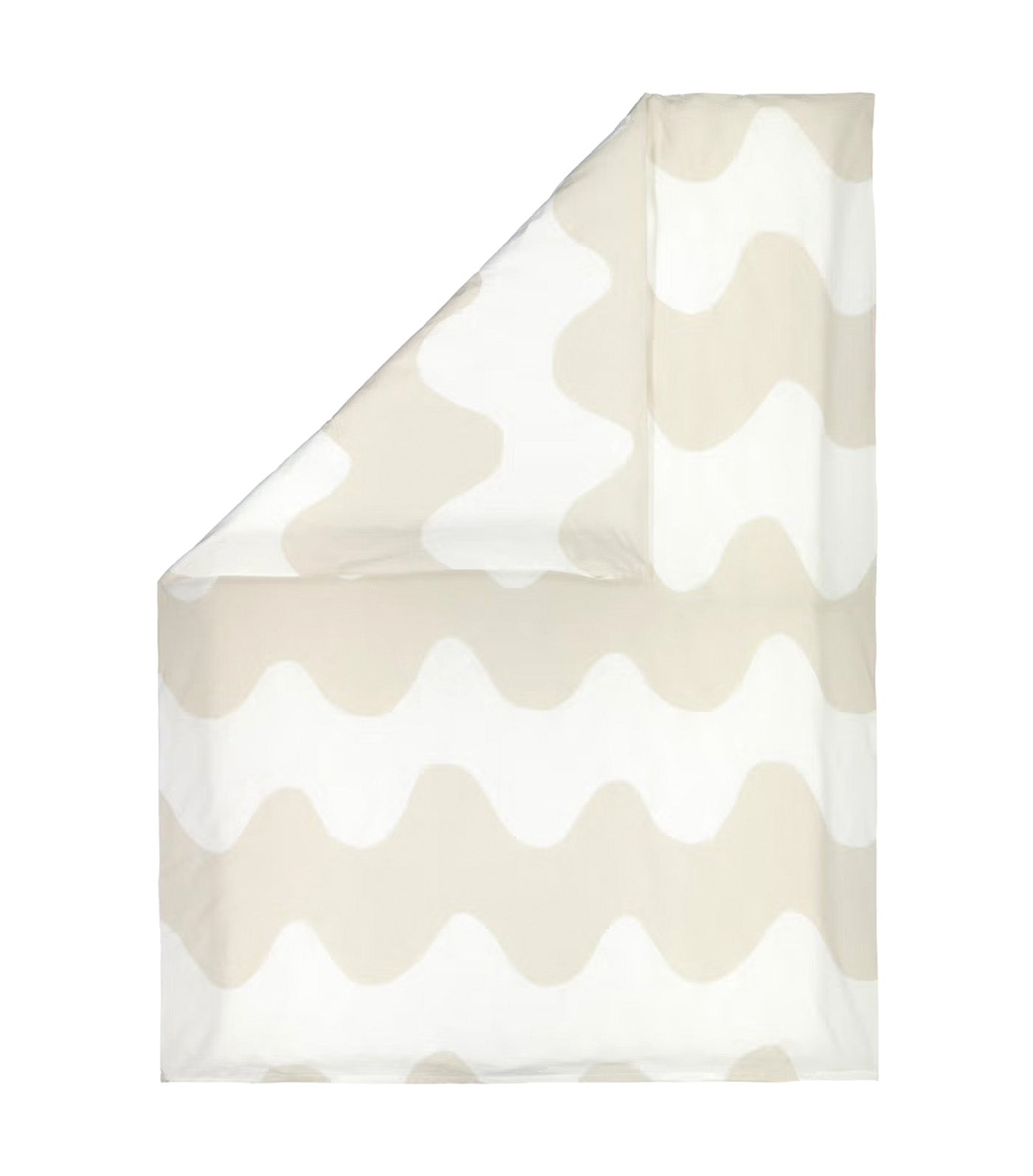 Lokki Duvet Cover and Pillow Case White Beige