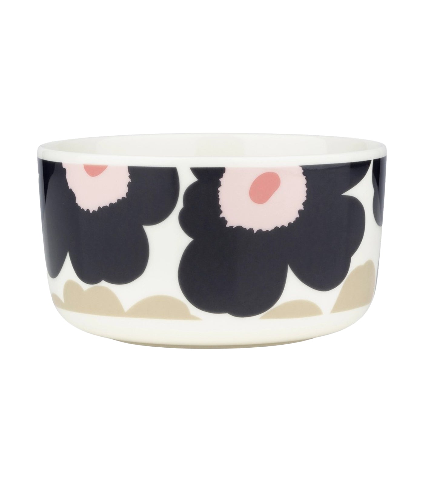 Oiva / Unikko Collection Charcoal, Sand, and Pink