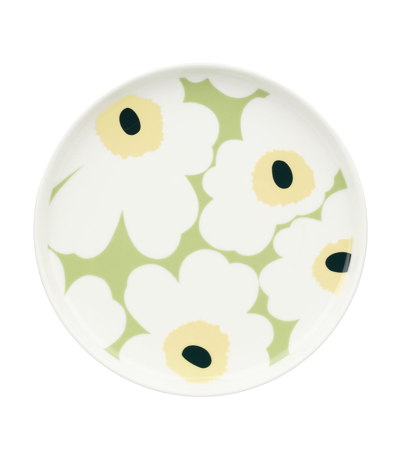 Oiva / Unikko Collection White, Pear, Melon, and Dark Green