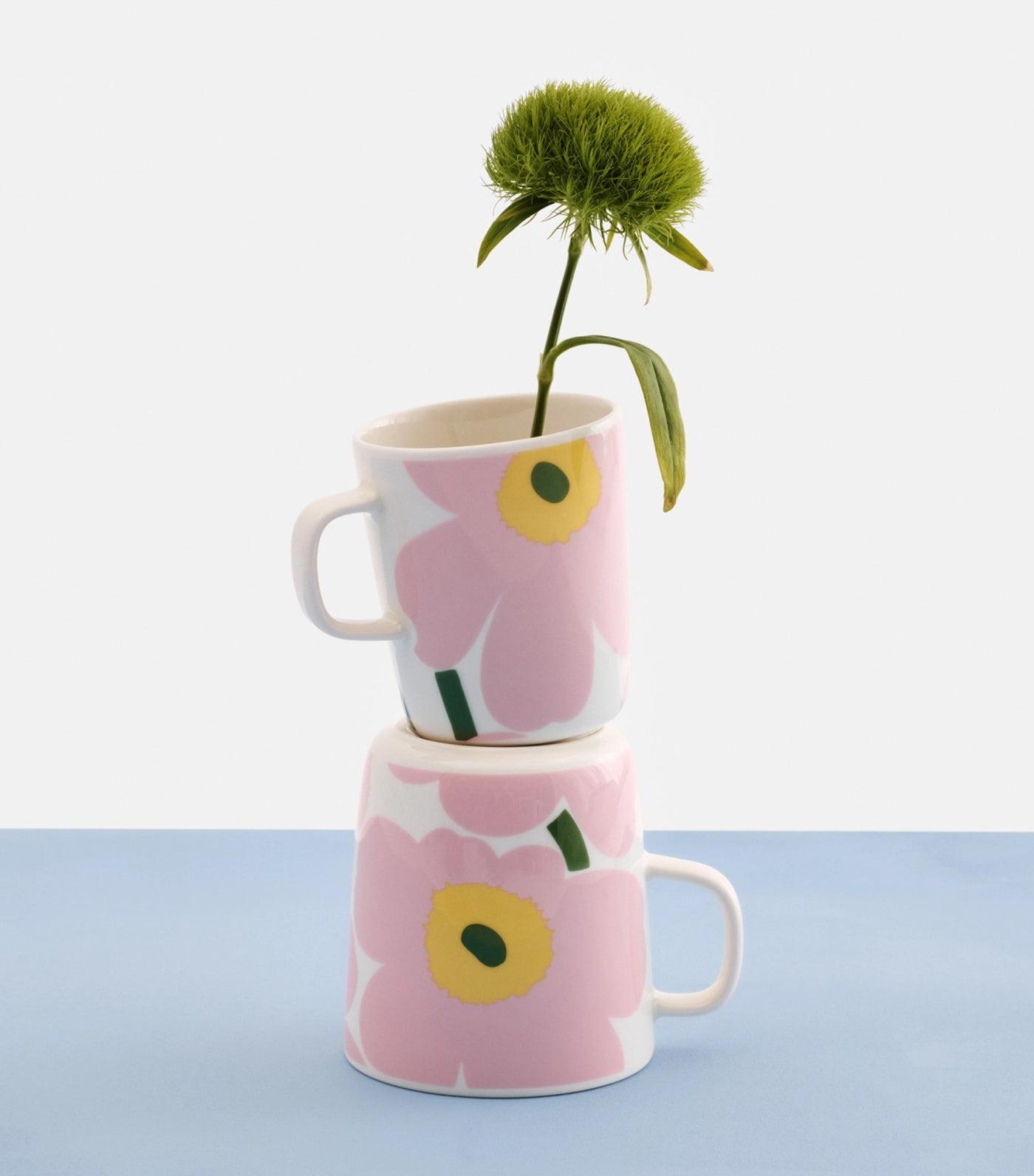 Oiva / Unikko White, Pink, Light Yellow, and Green