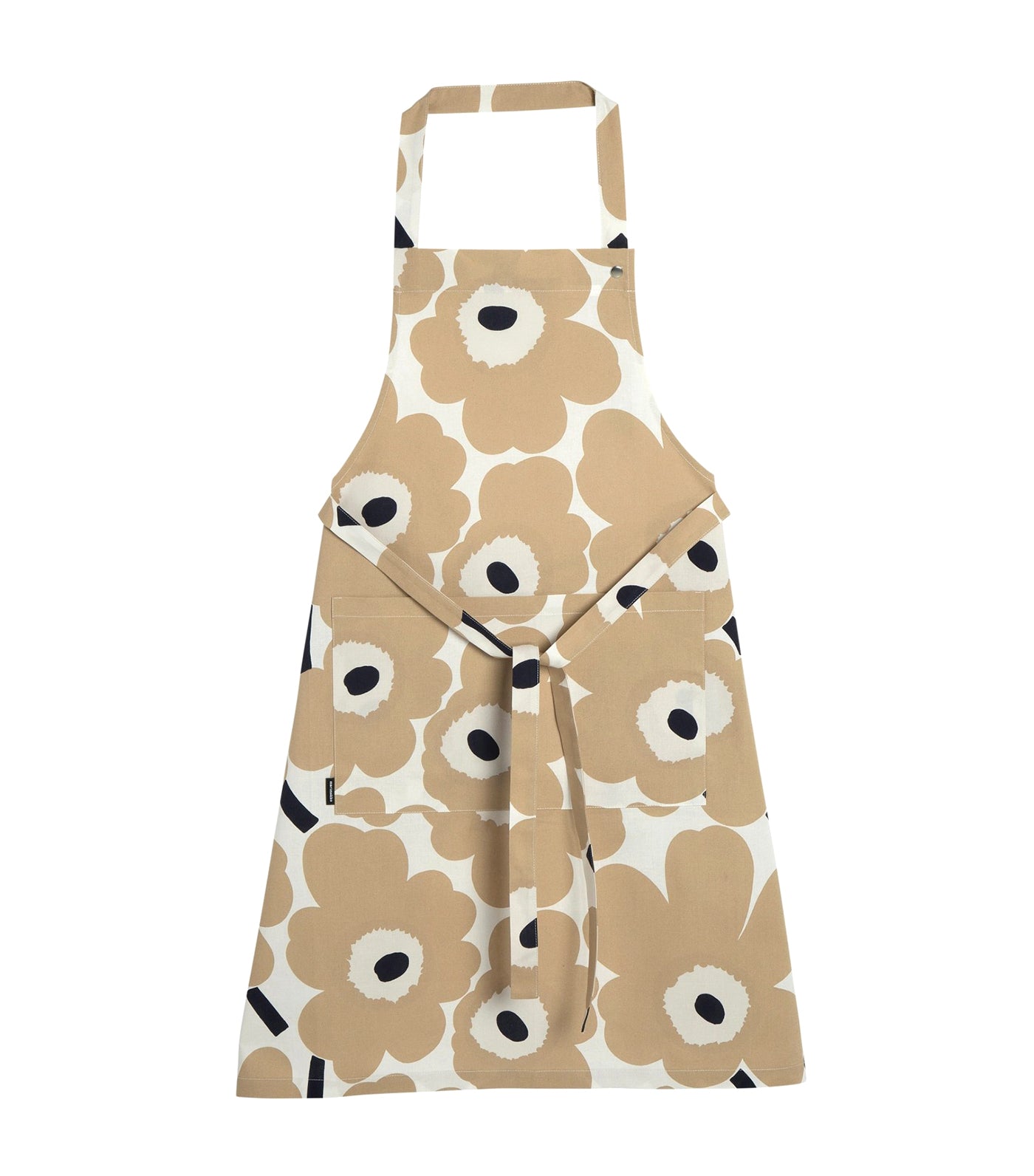 Marimekko Pieni Unikko Apron Off White/Beige/Dark Blue