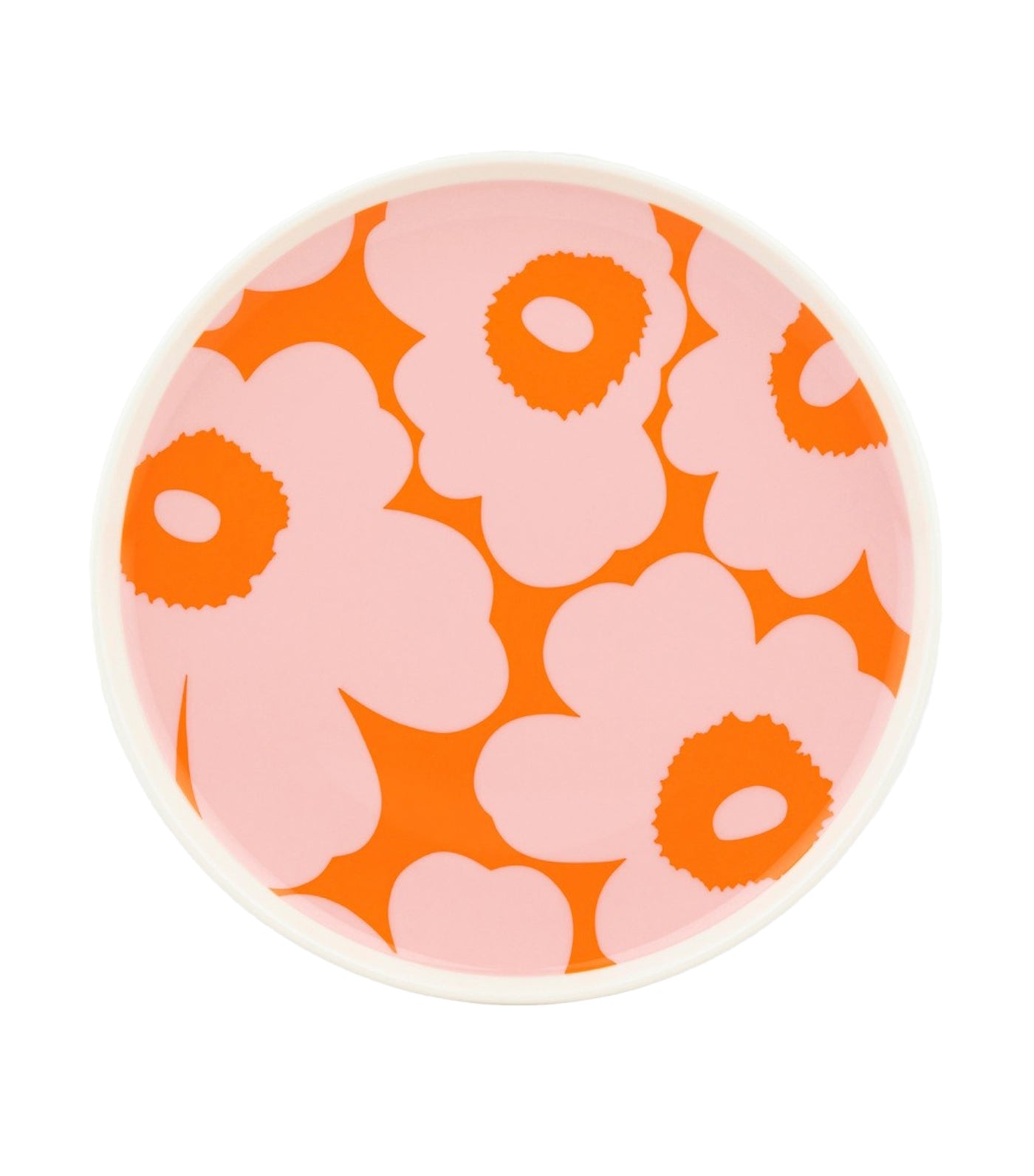 Oiva / Unikko Collection White, Pink, and Orange