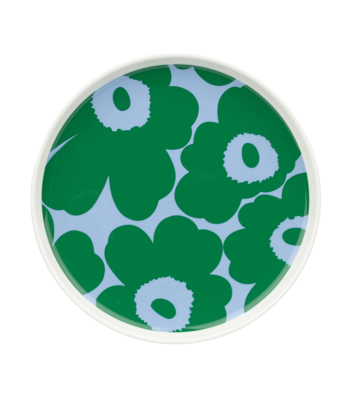 Oiva / Unikko Collection White, Green, and Light Blue