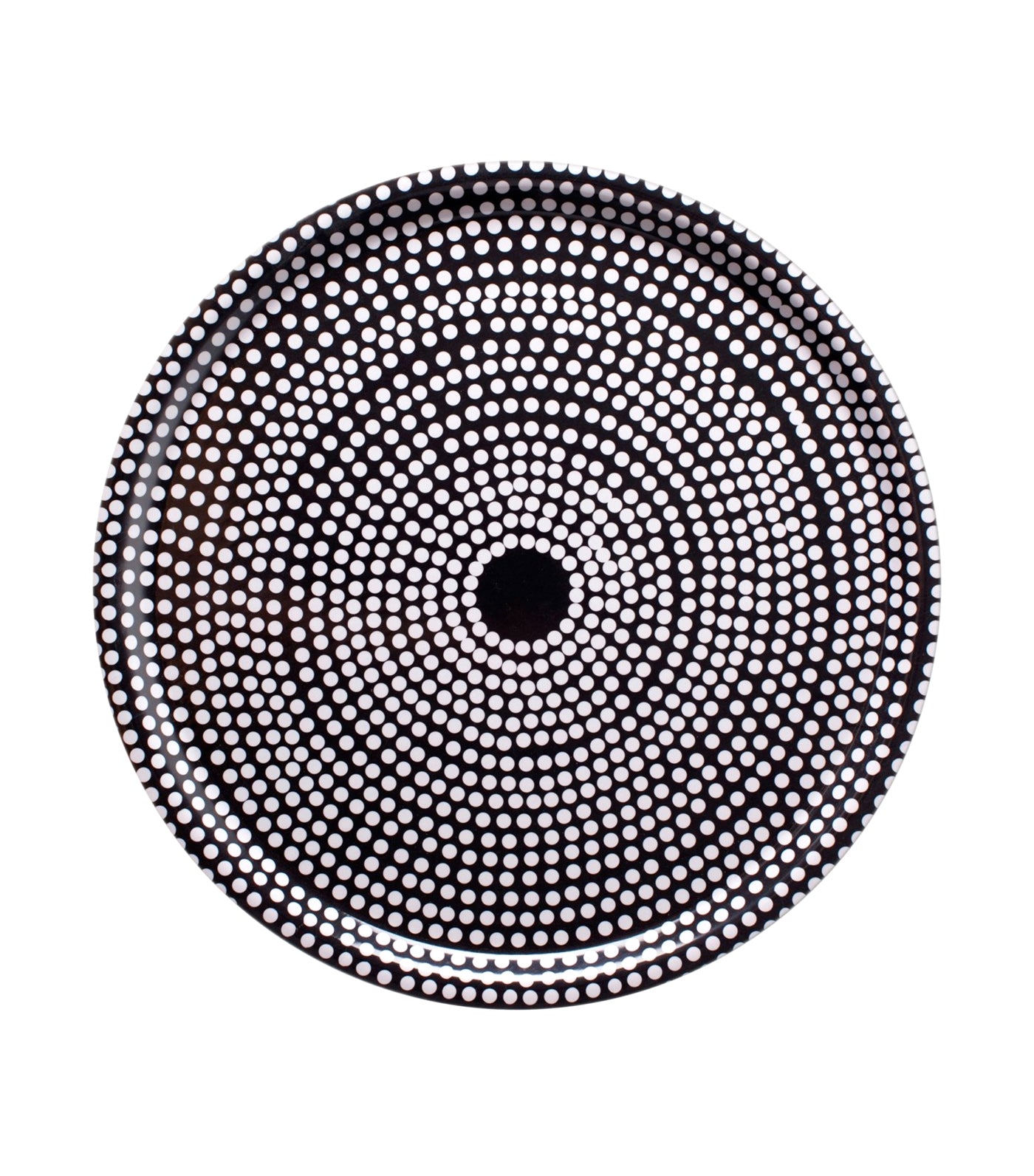 Round Fokus Tray Black/White