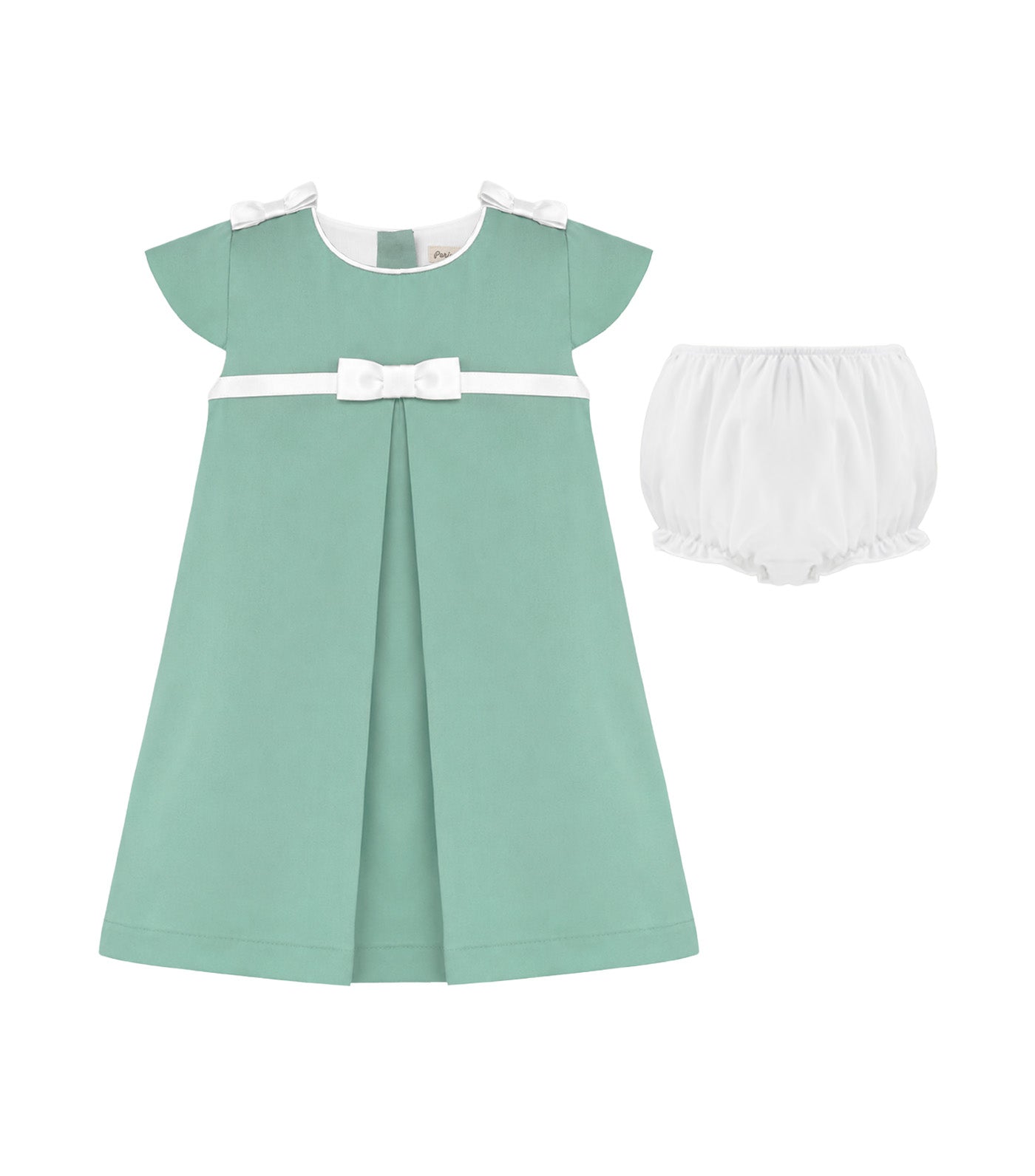 Adeline Baby Girls Shift Dress Green