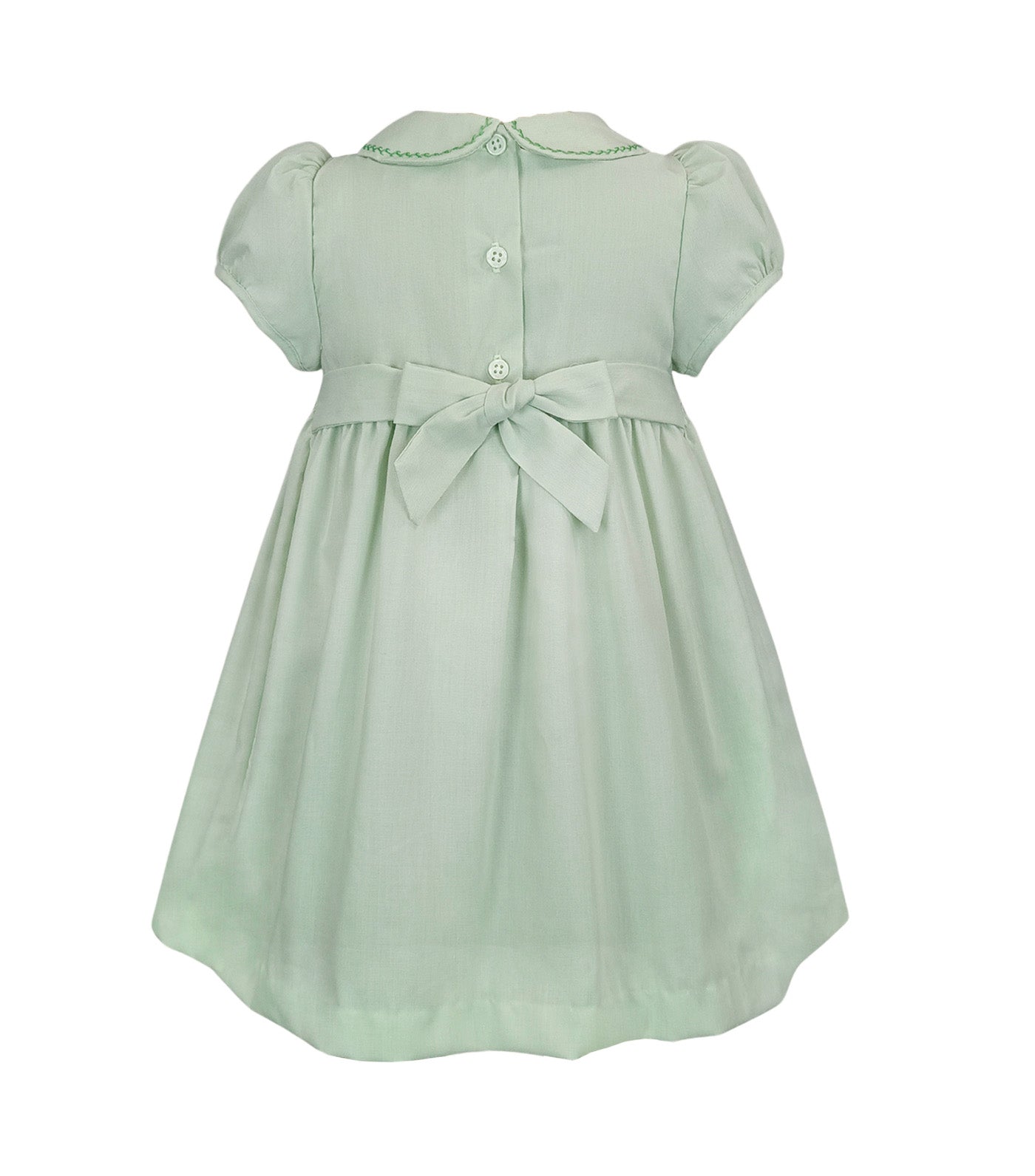 Hermie Baby Girls Smocked Dress Mint