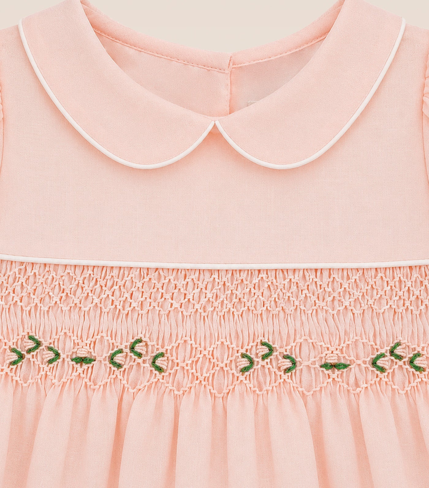 Sarina Baby Girls Smocked Dress Peach