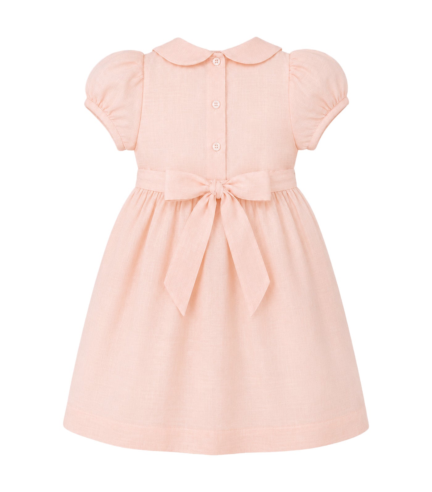 Sarina Baby Girls Smocked Dress Peach