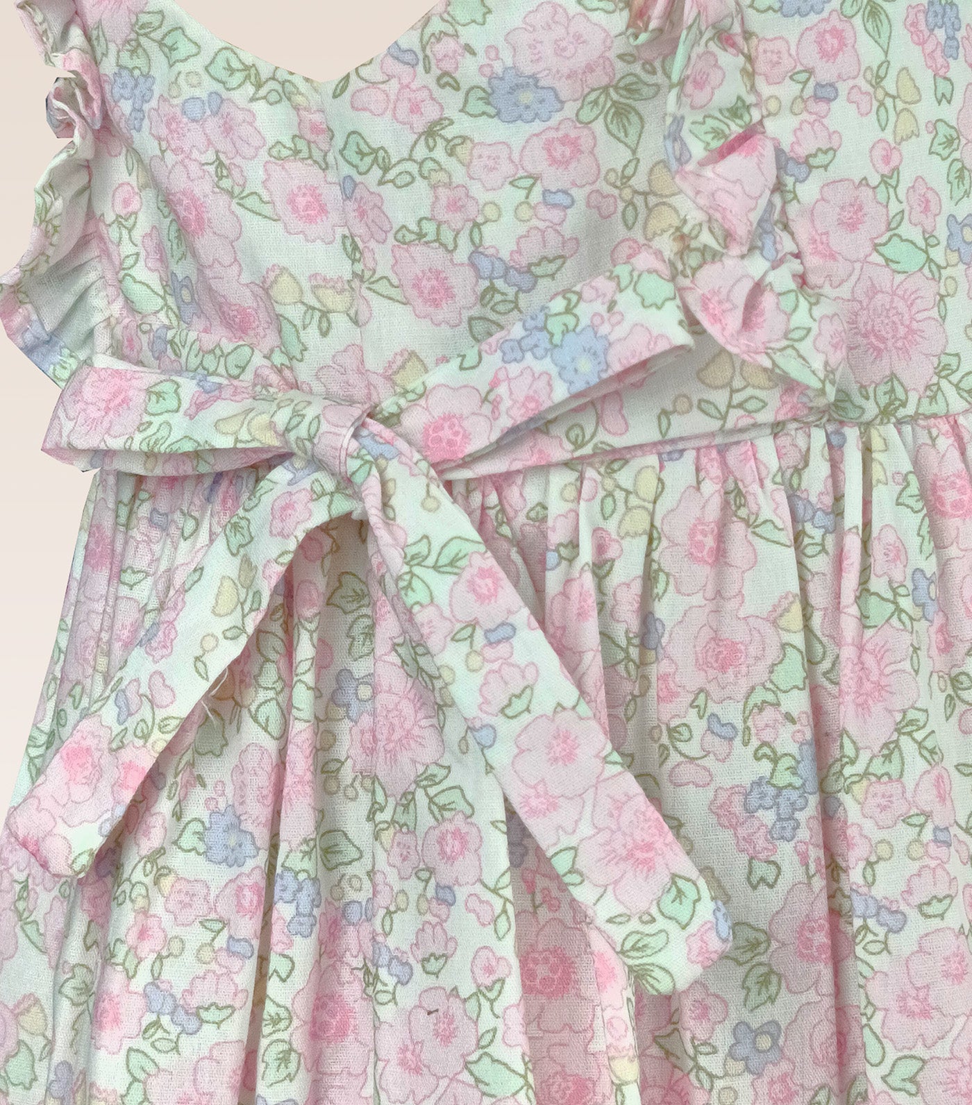 Ramona Baby Girls Floral Dress Green
