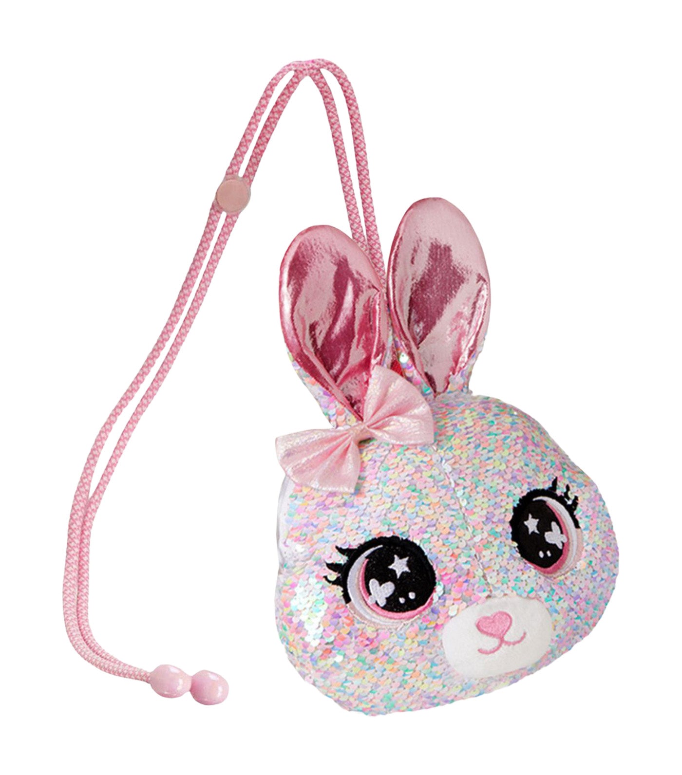 Sequined Bunny Mini Bag Pink