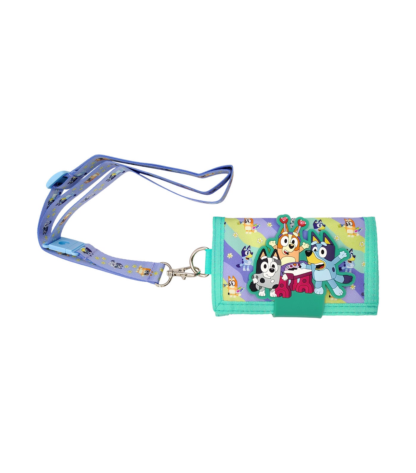 Totsafe Bluey Bingo Muffin Series Lanyard Wallet Multi