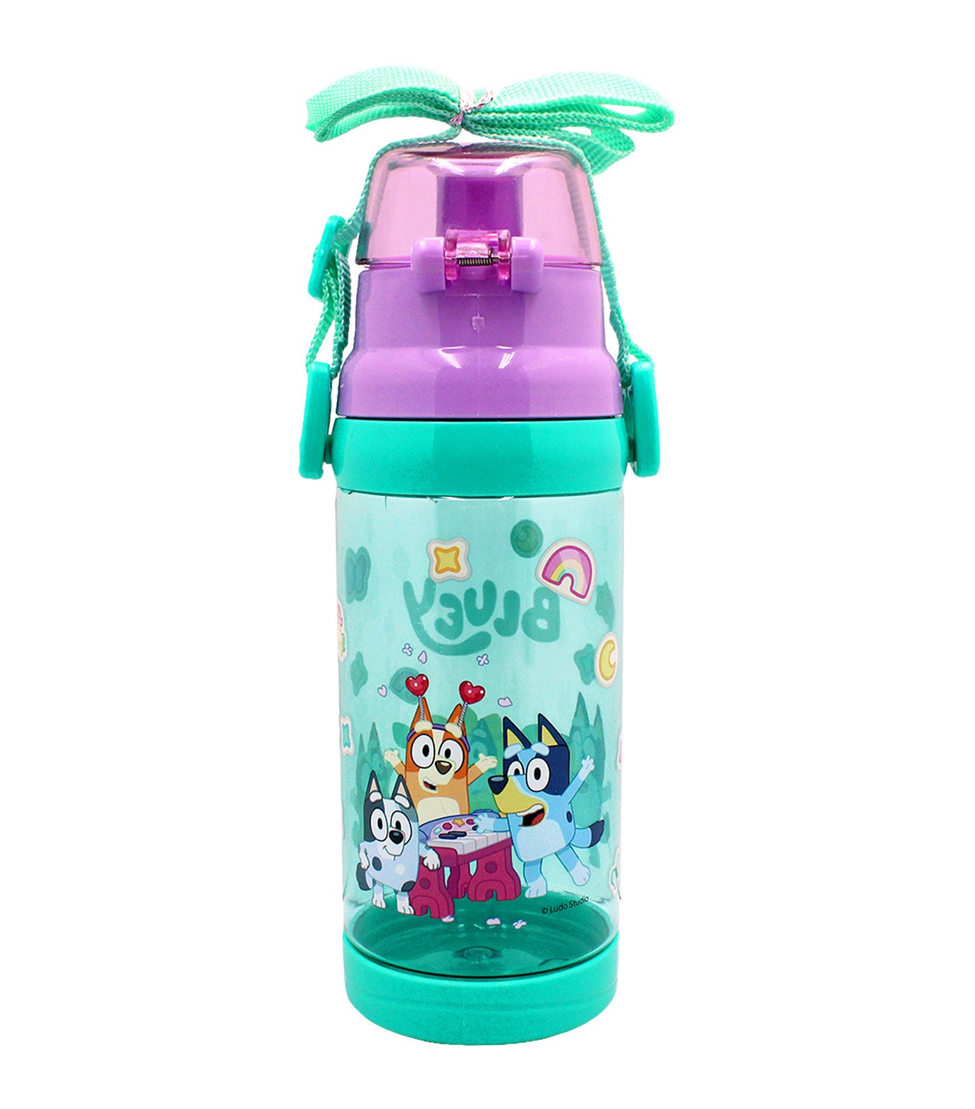 Totsafe Bluey Plastic Water Bottle with Strap 500ml Bluey Bingo Muffin
