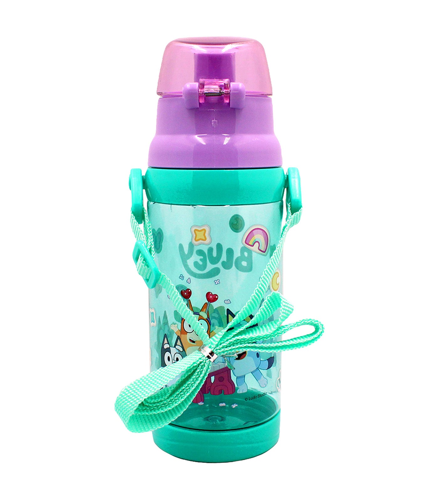 Totsafe Bluey Plastic Water Bottle with Strap 500ml Bluey Bingo Muffin