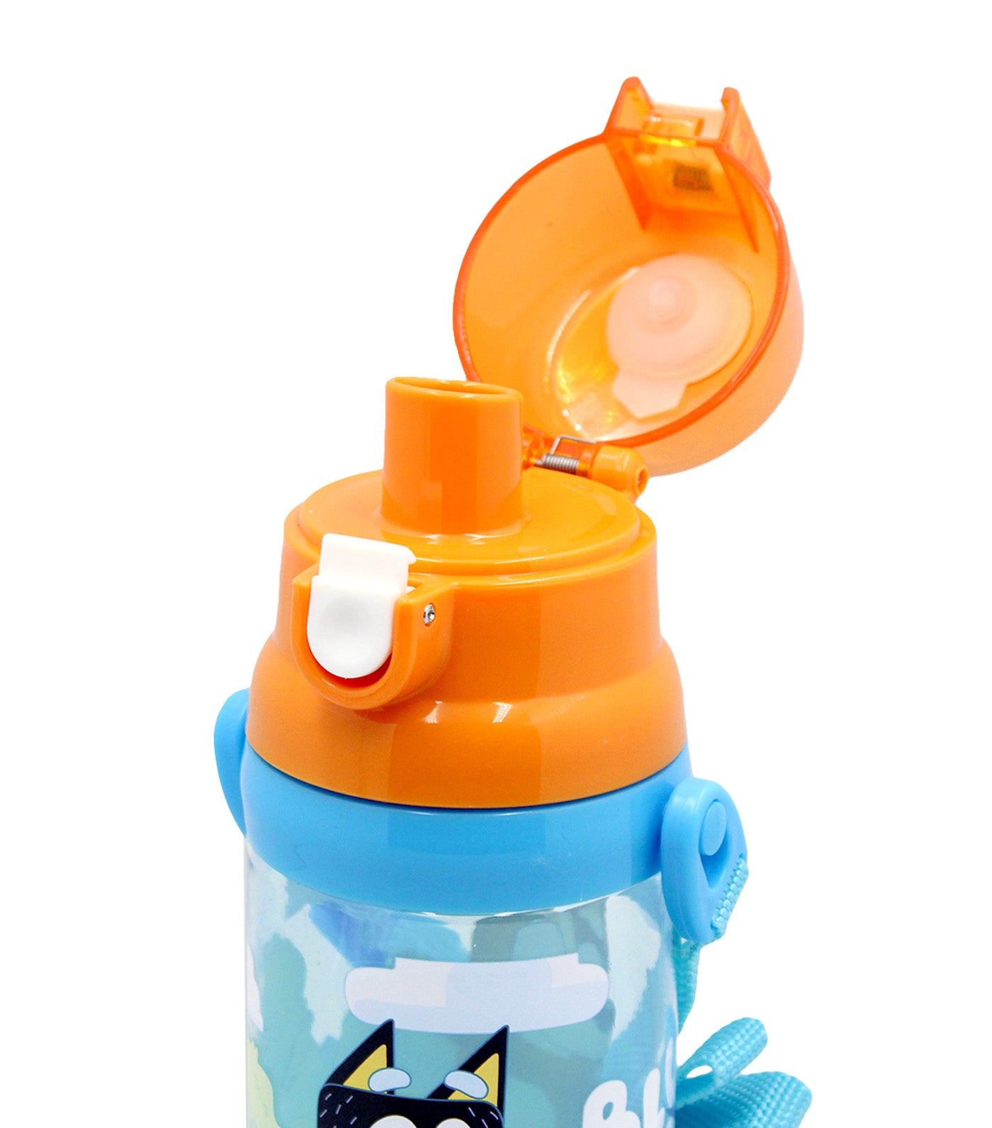 Totsafe Bluey Plastic Water Bottle with Strap 500ml Bluey & Family