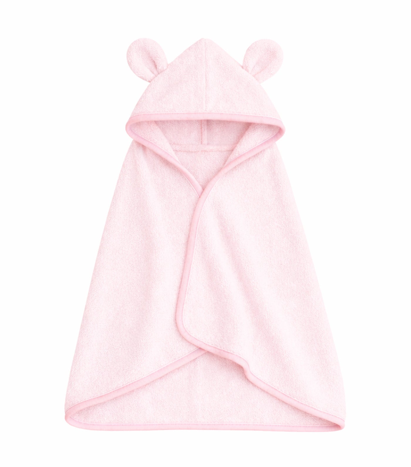 Kalma Bamboo Terry Hooded Towel Baby Pink